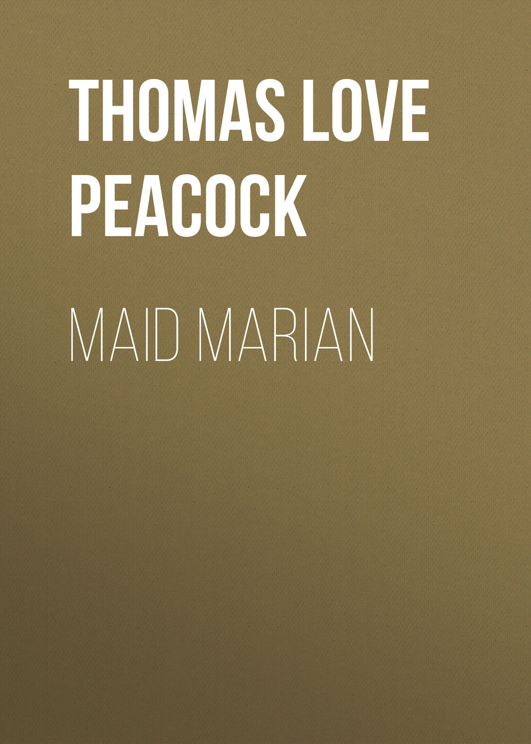 Обложка книги «Maid Marian»