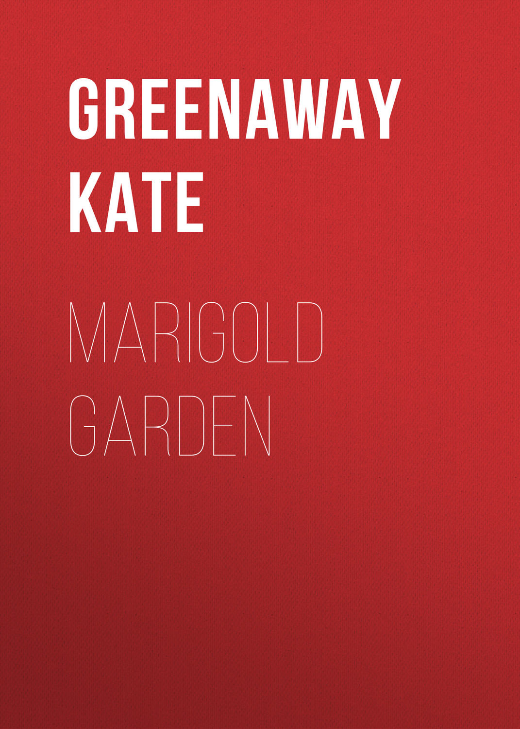 Обложка книги «Marigold Garden»