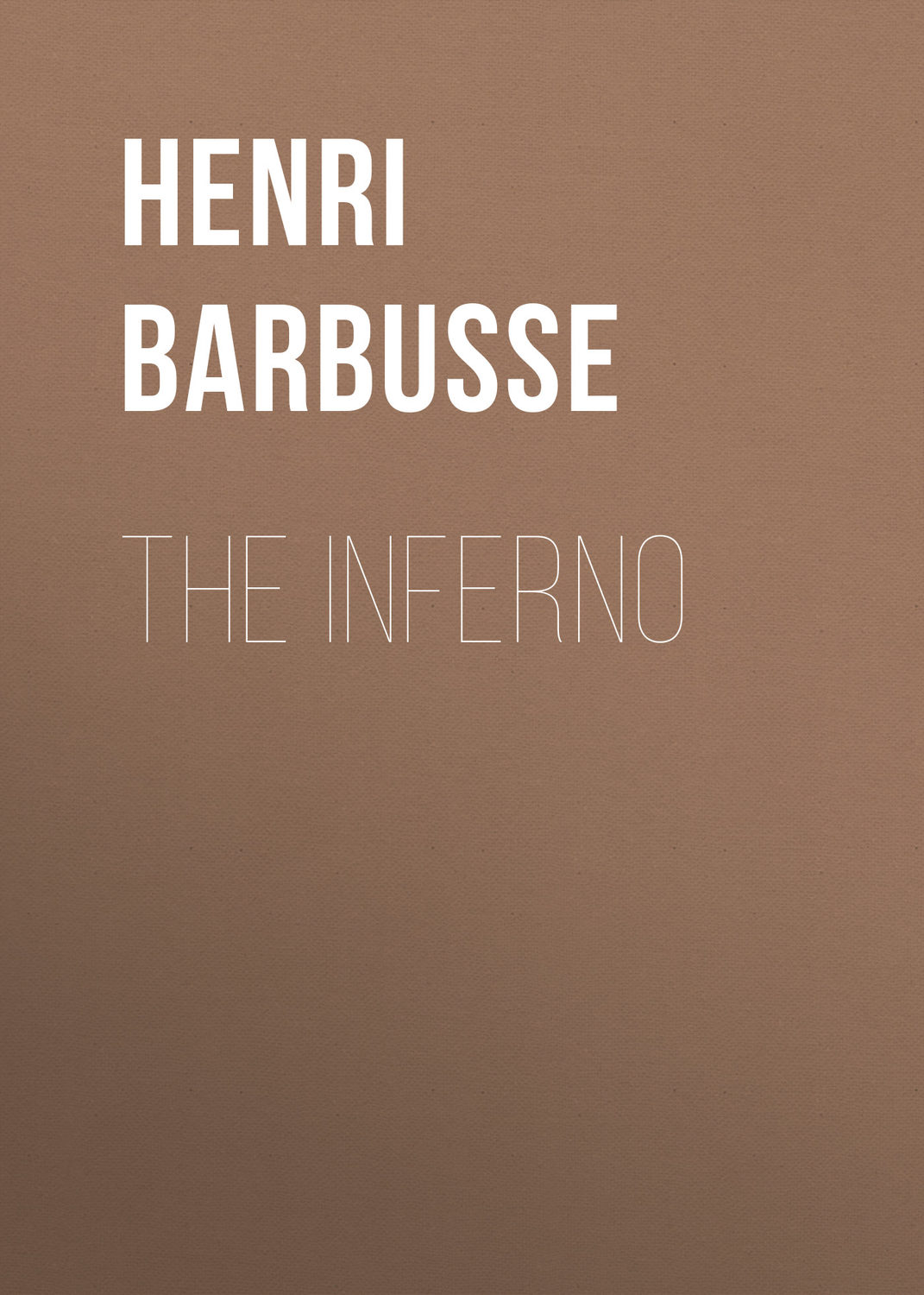 Обложка книги «The Inferno»