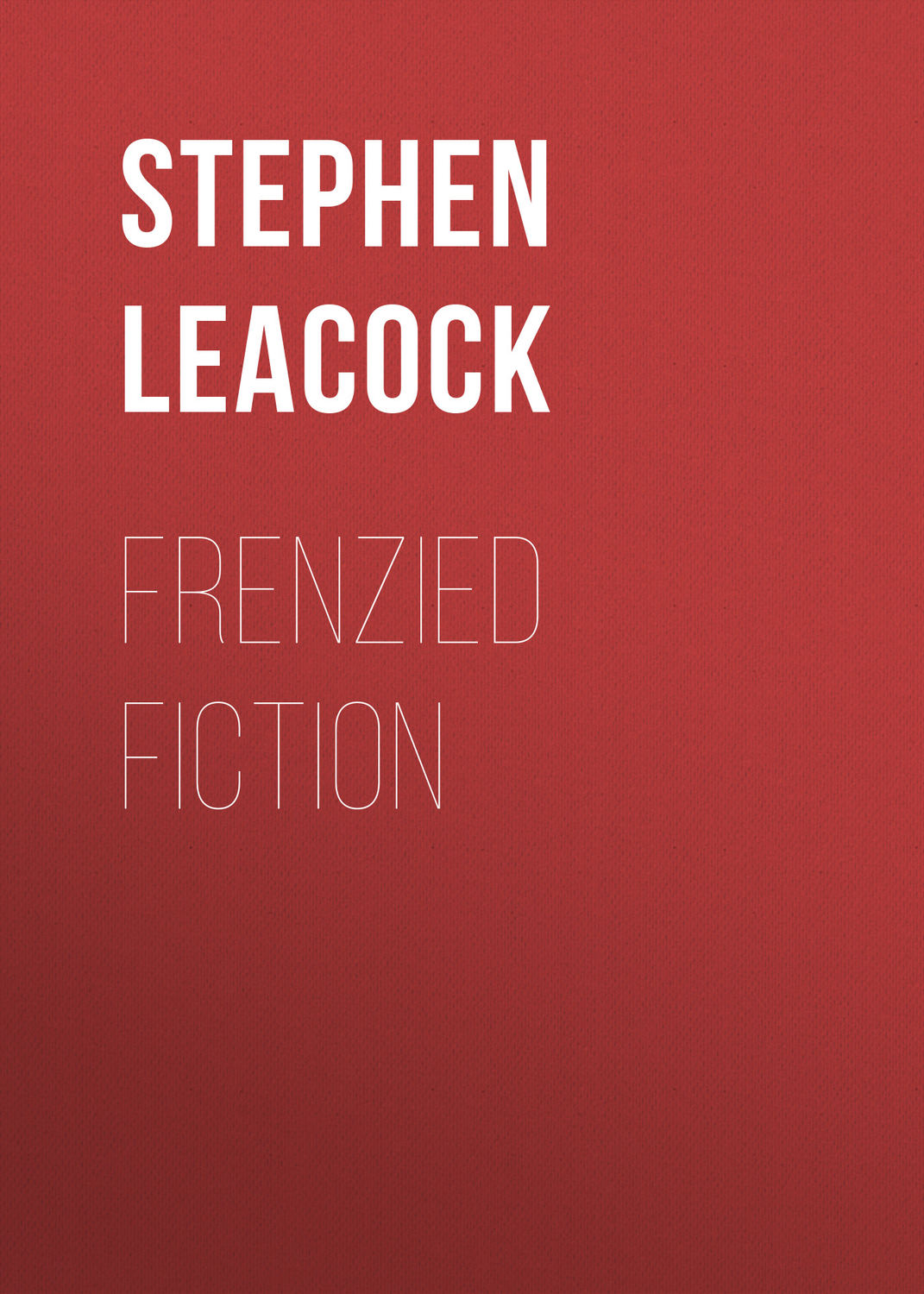 Обложка книги «Frenzied Fiction»