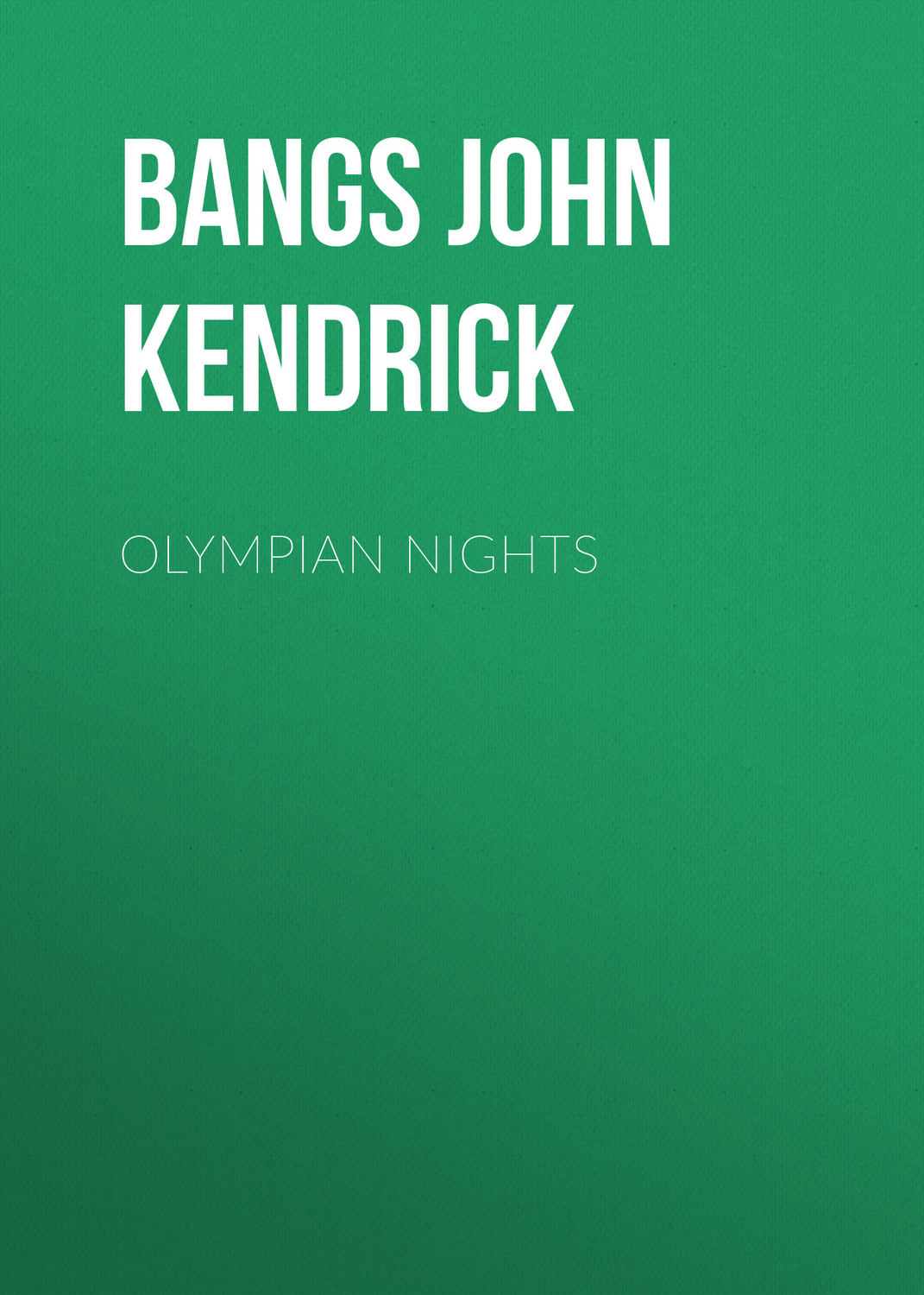 Обложка книги «Olympian Nights»