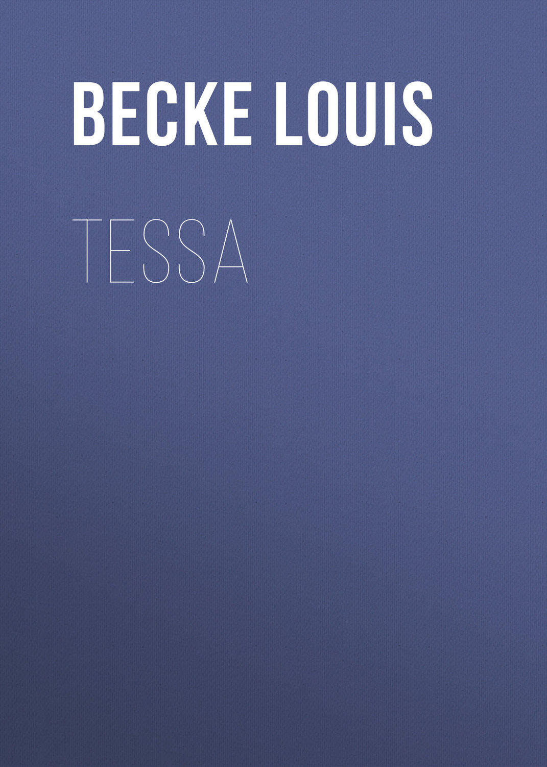 Обложка книги «Tessa»