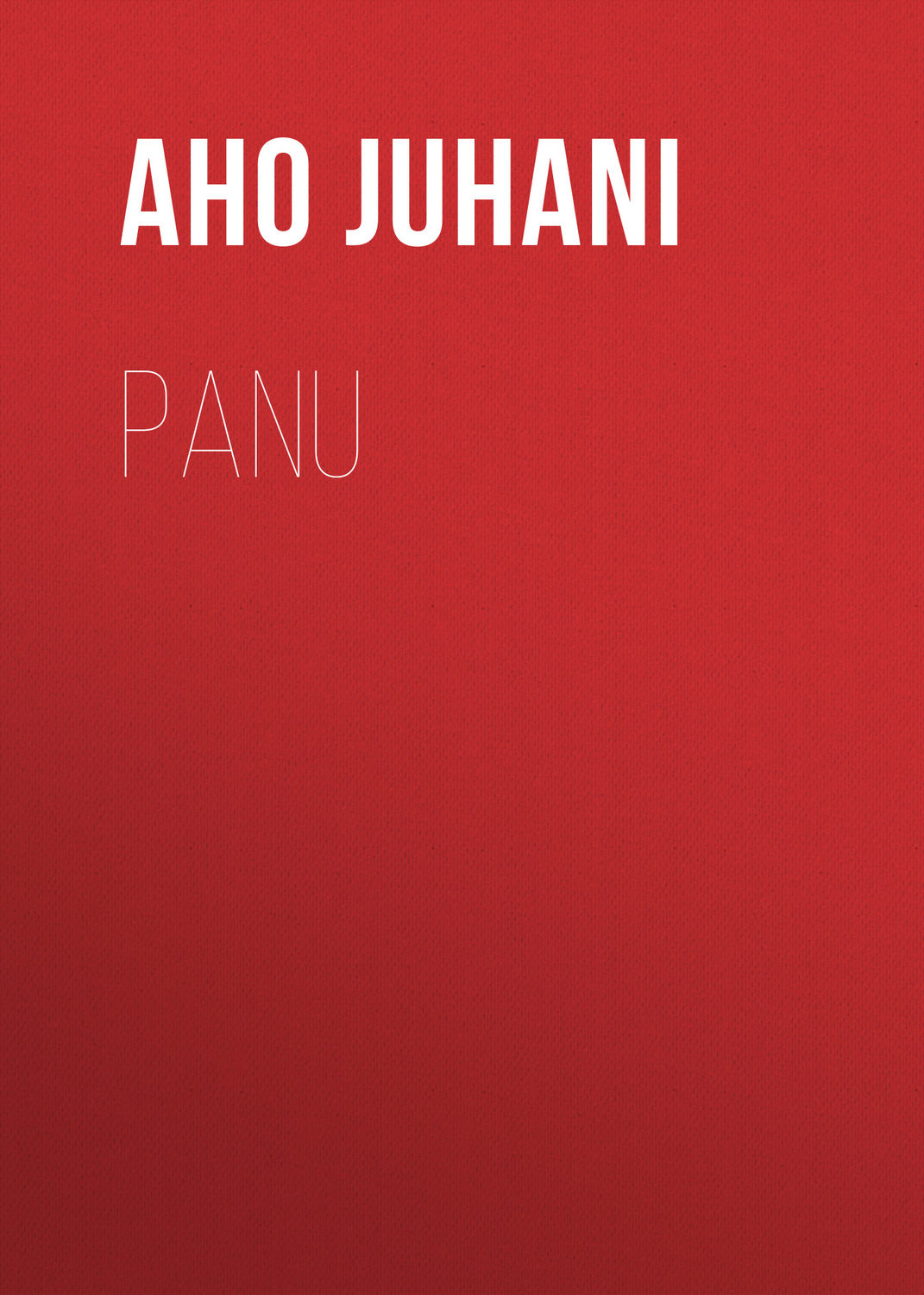 Обложка книги «Panu»