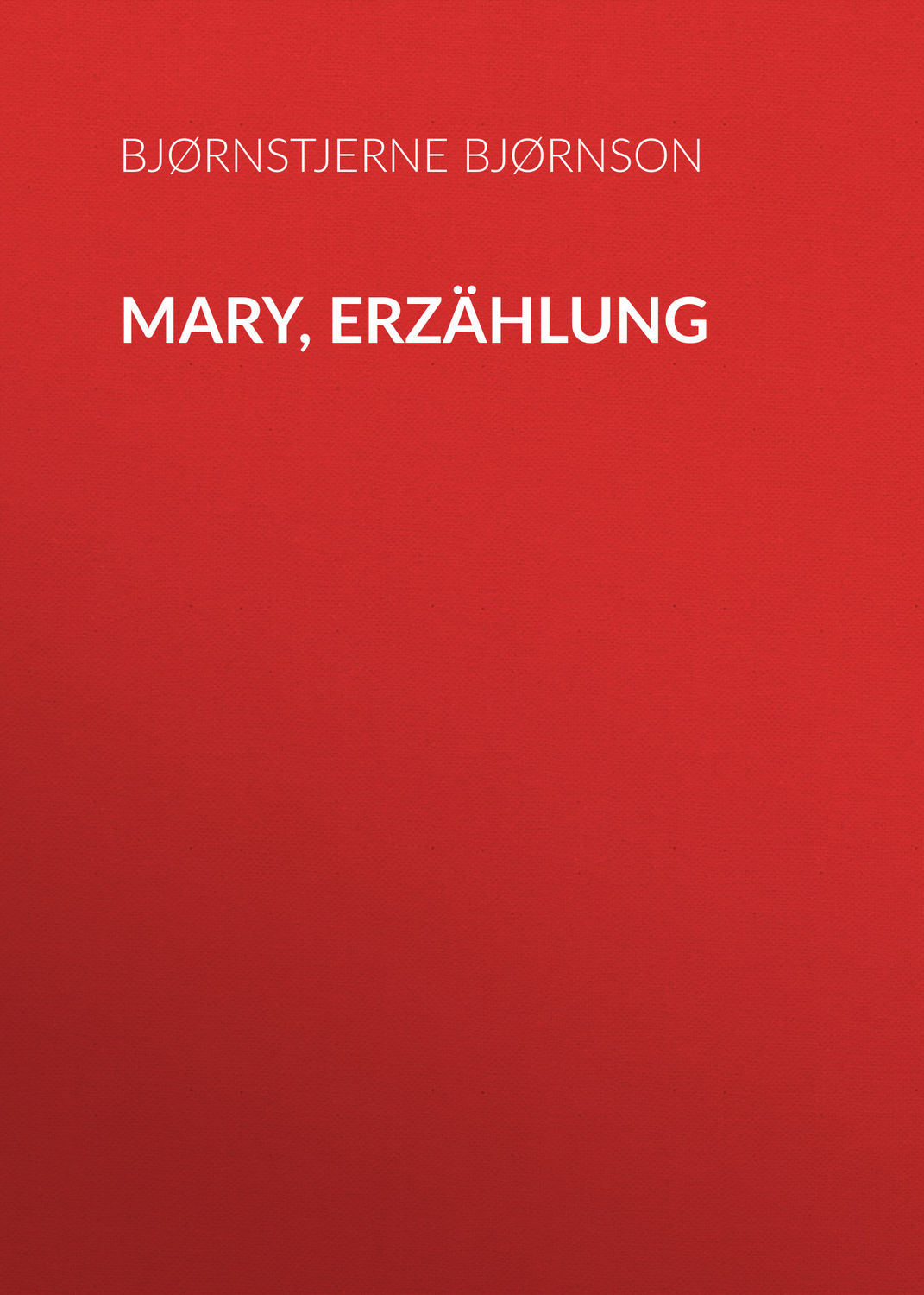 Обложка книги «Mary, Erzählung»