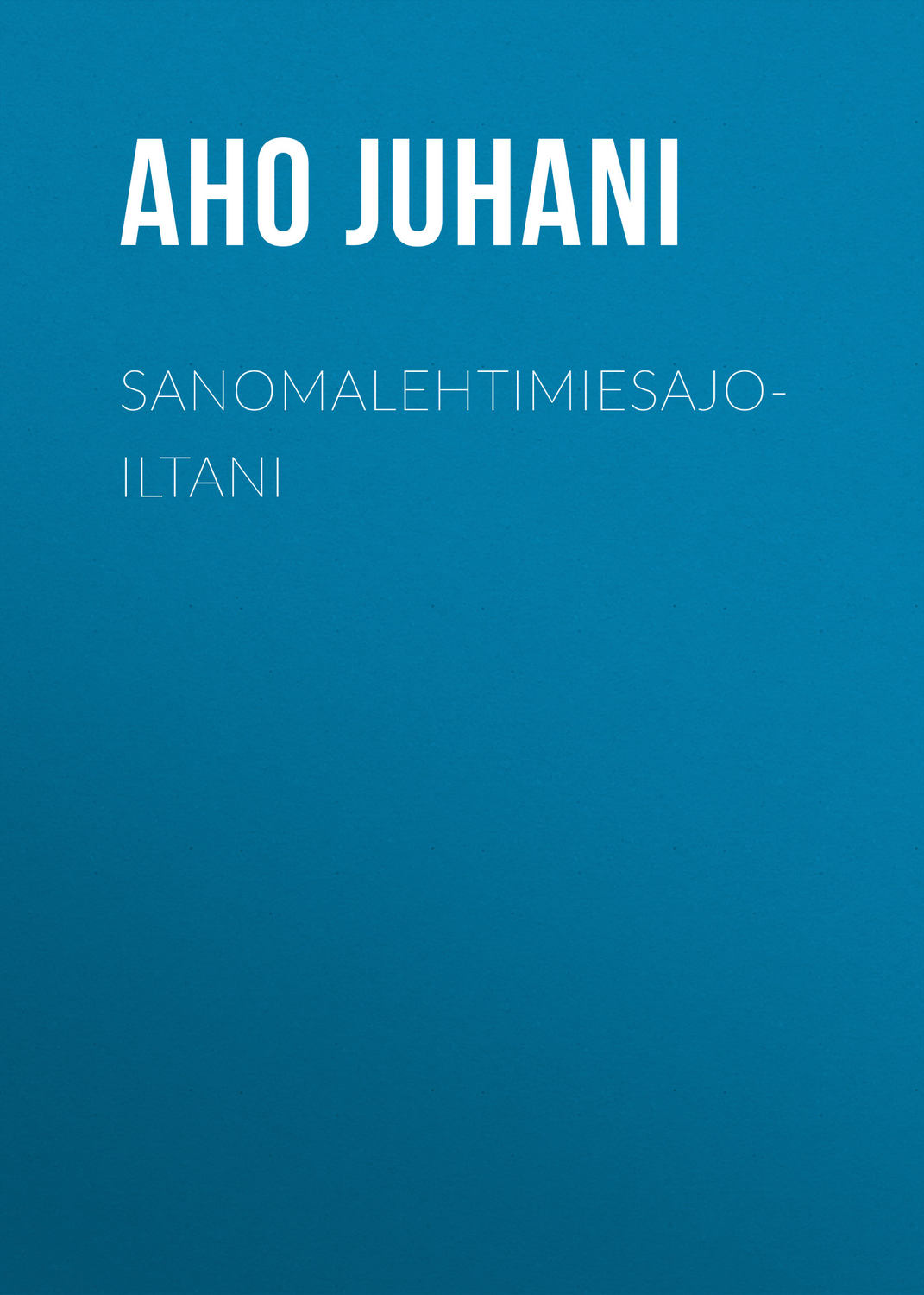 Обложка книги «Sanomalehtimiesajoiltani»