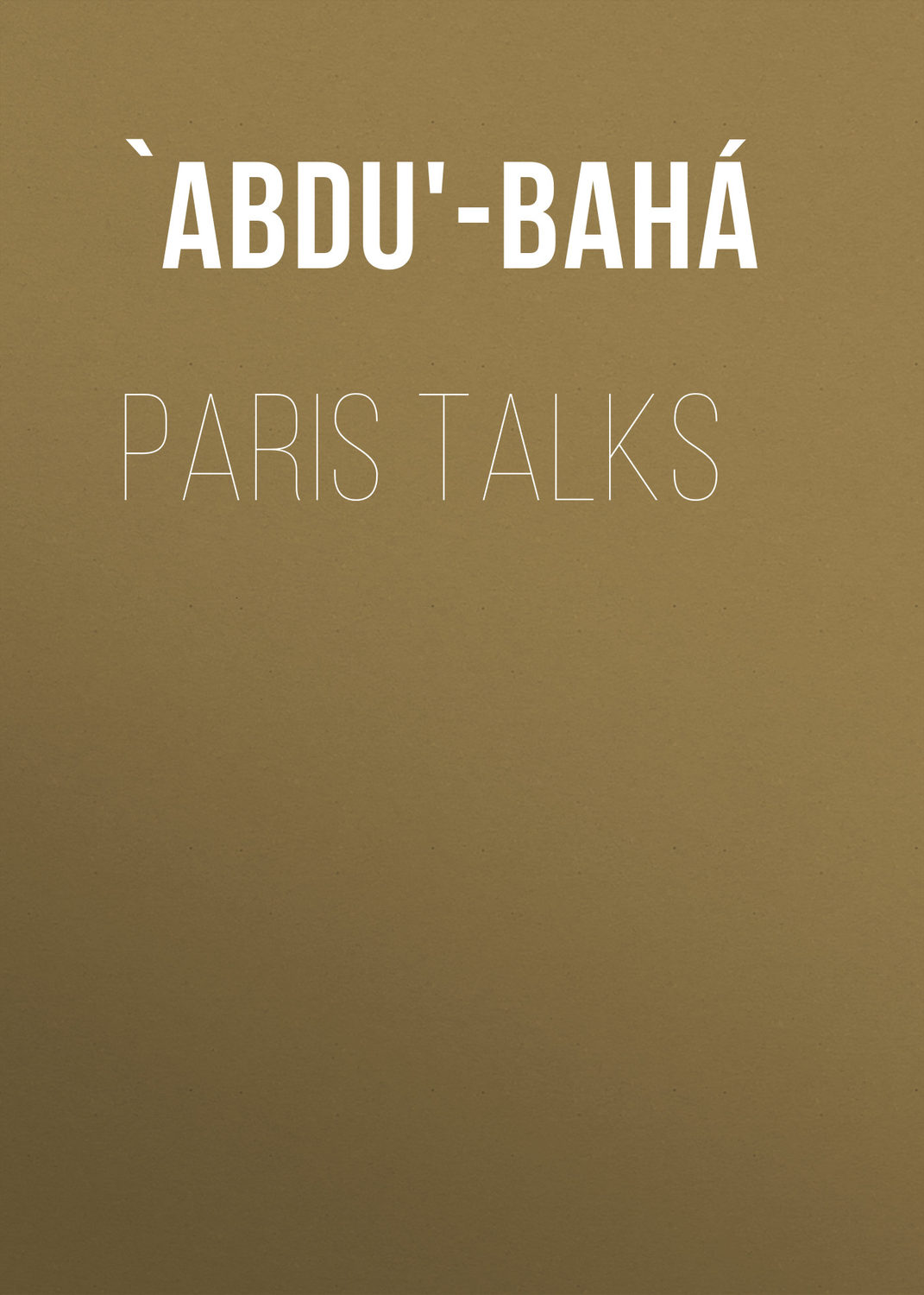 Обложка книги «Paris Talks»