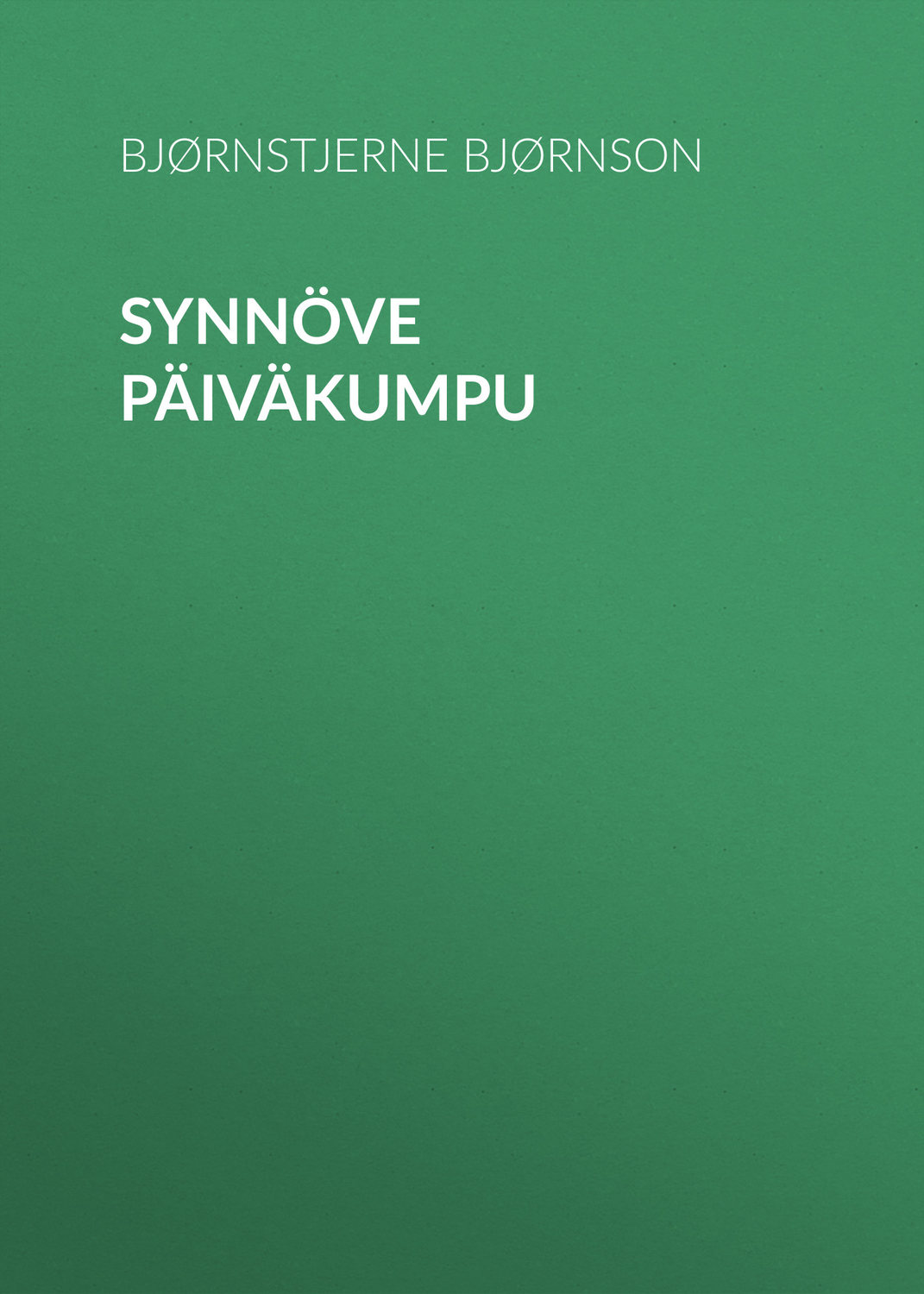 Обложка книги «Synnöve Päiväkumpu»