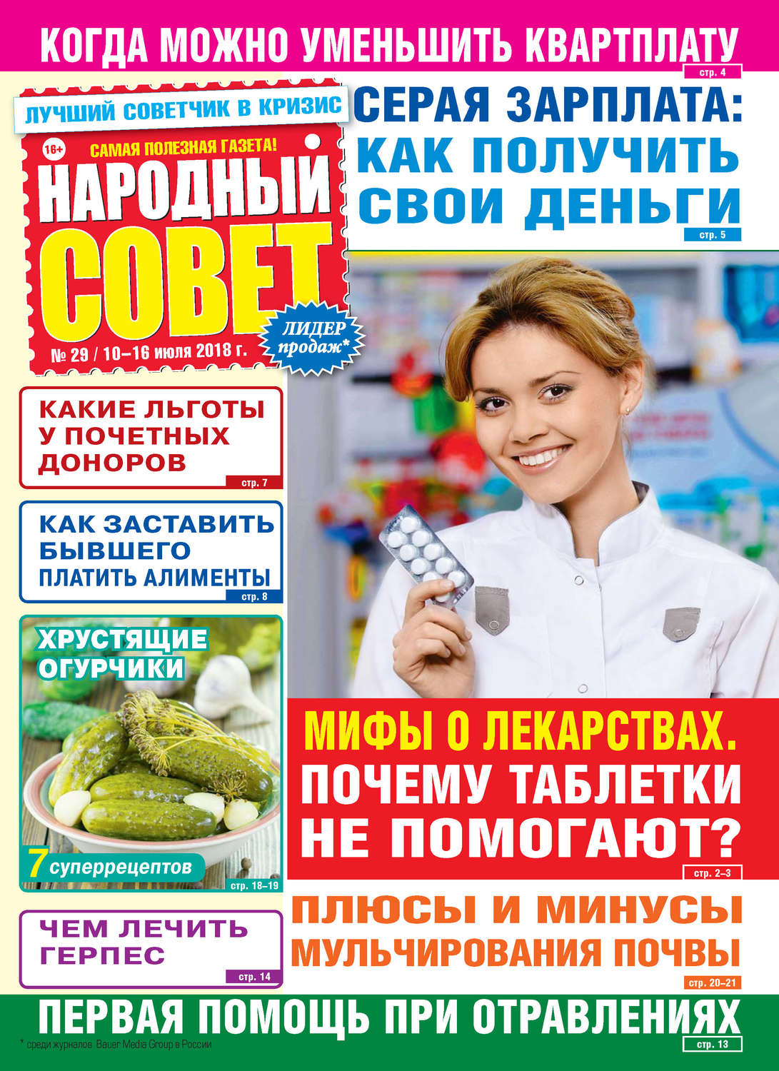 Обложка книги «Народный совет №29/2018»