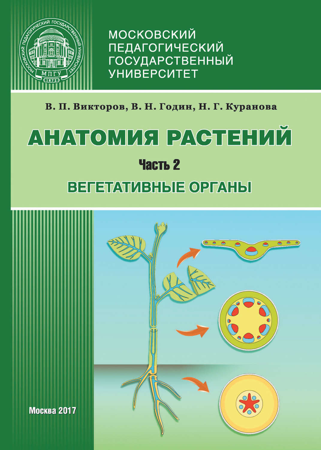 Обложка книги «Анатомия растений. Часть 2. Вегетативные органы»