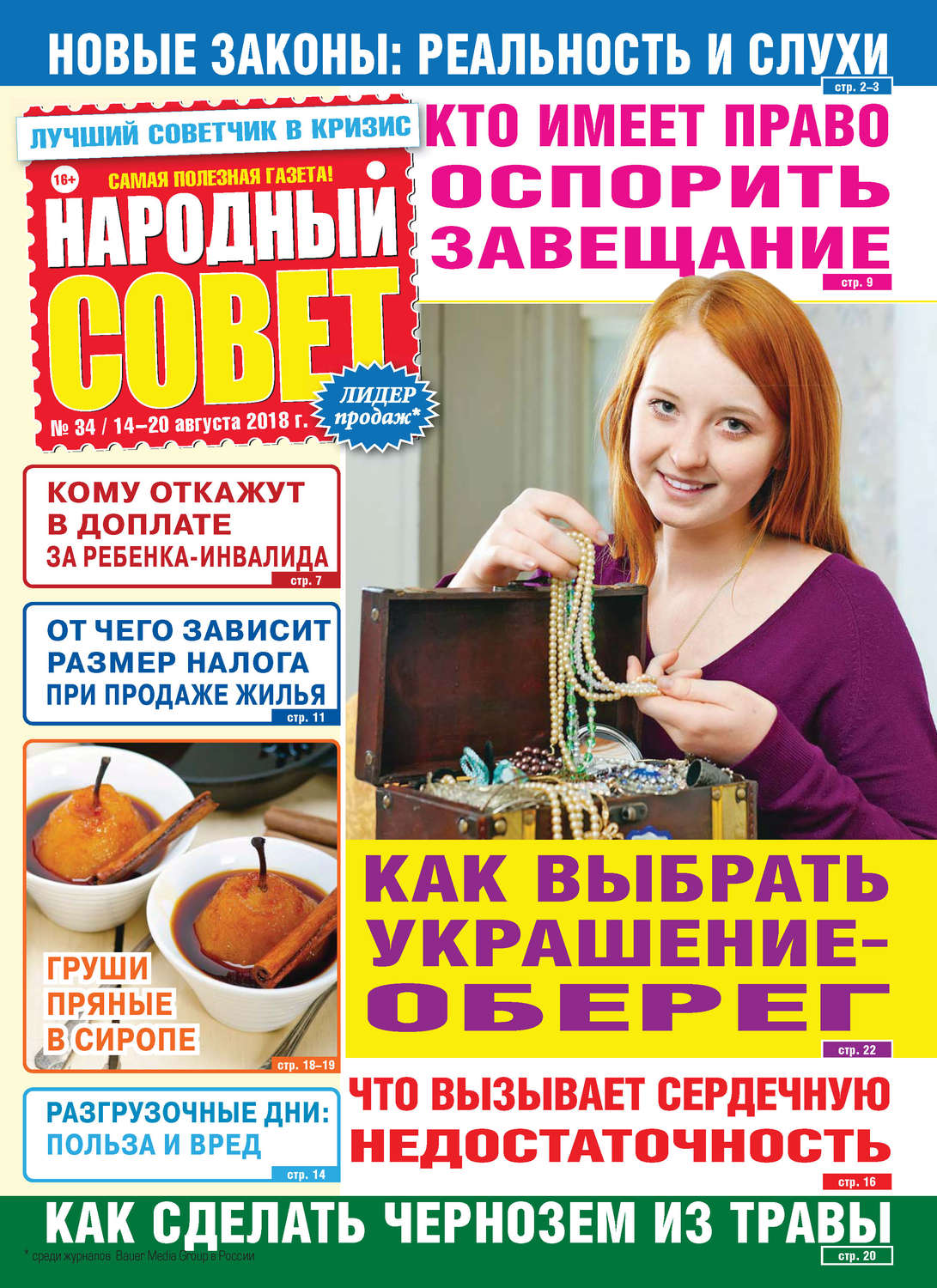 Обложка книги «Народный совет №34/2018»