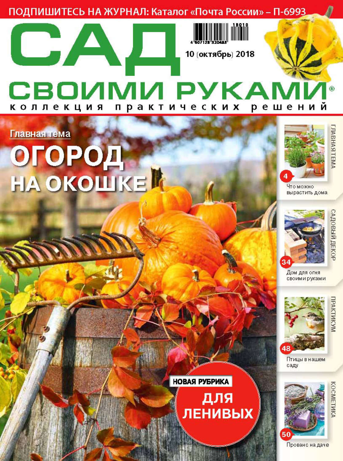 Обложка книги «Сад своими руками №10/2018»