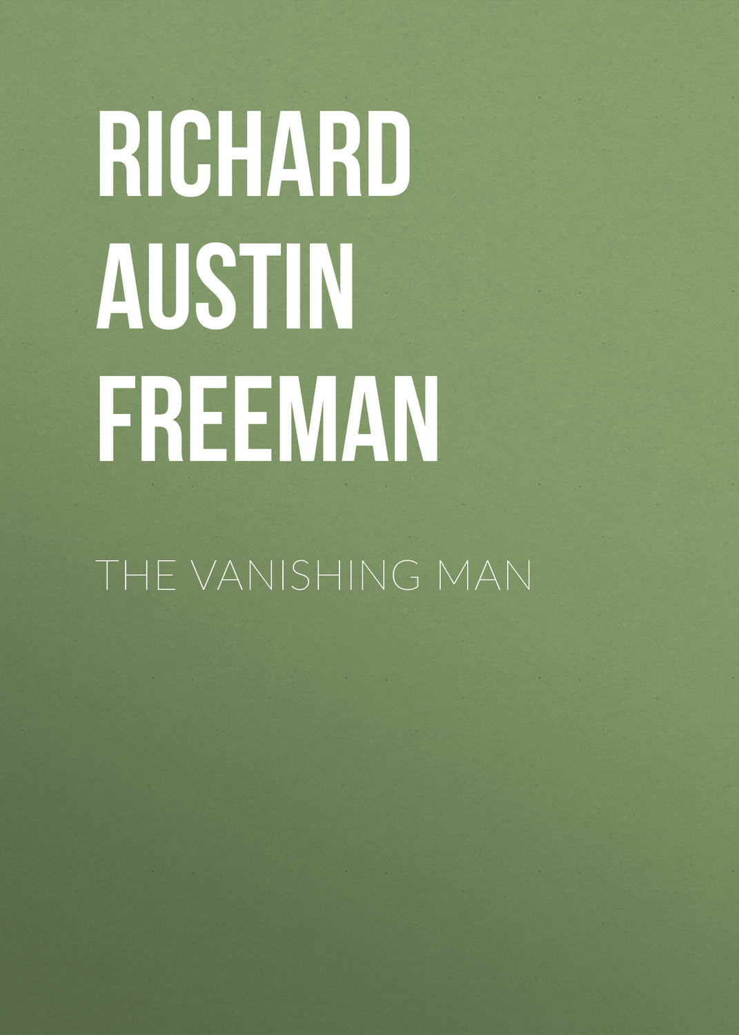 Обложка книги «The Vanishing Man»
