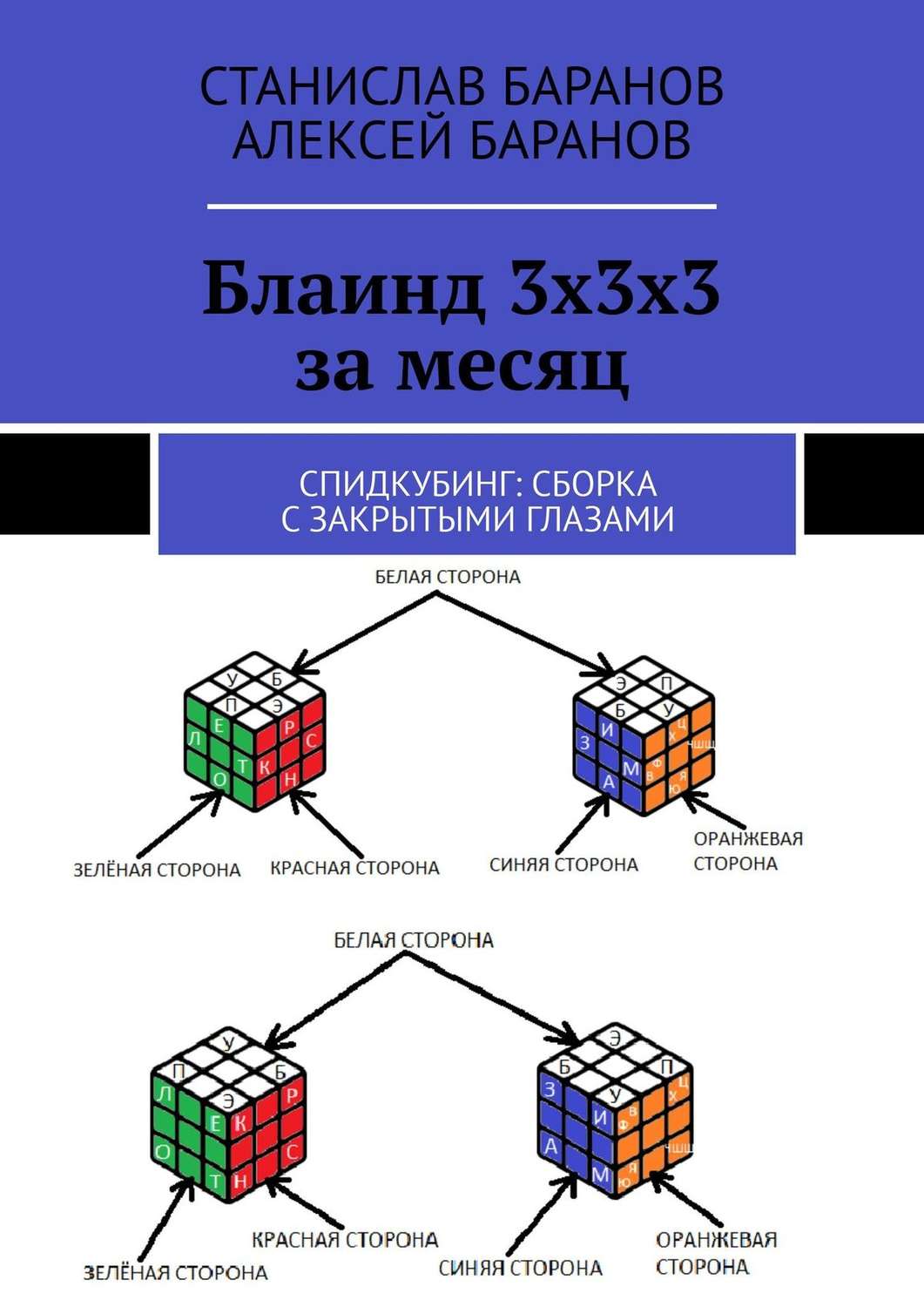 Обложка книги «Блаинд 3х3х3 за месяц. Спидкубинг: сборка с закрытыми глазами»