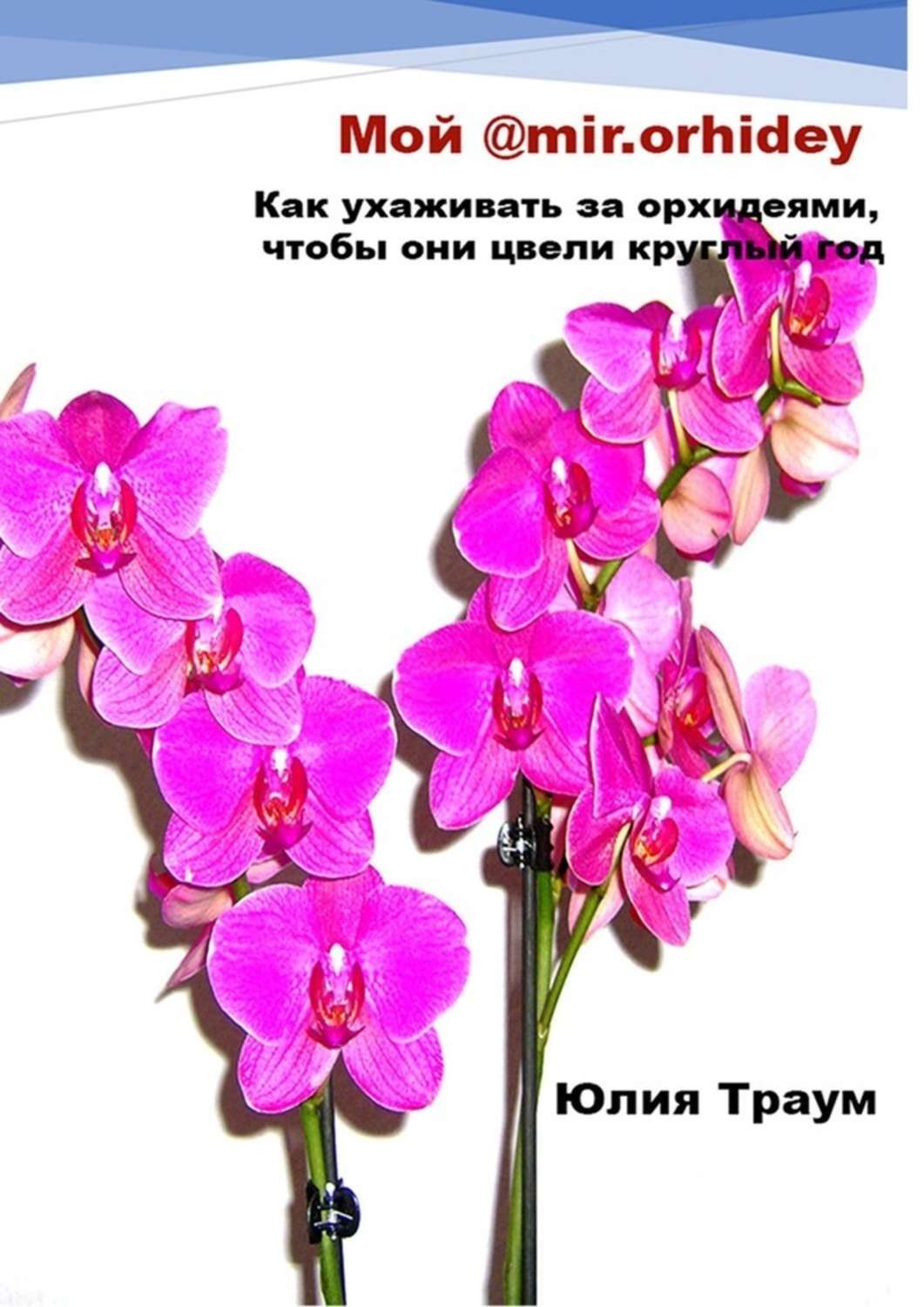 Обложка книги «Мой @mir.orhidey. Как ухаживать за орхидеями, чтобы они цвели круглый год»