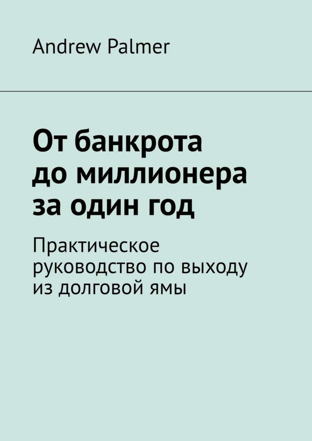Обложка книги «От банкрота до миллионера за один год. Практическое руководство по выходу из долговой ямы»