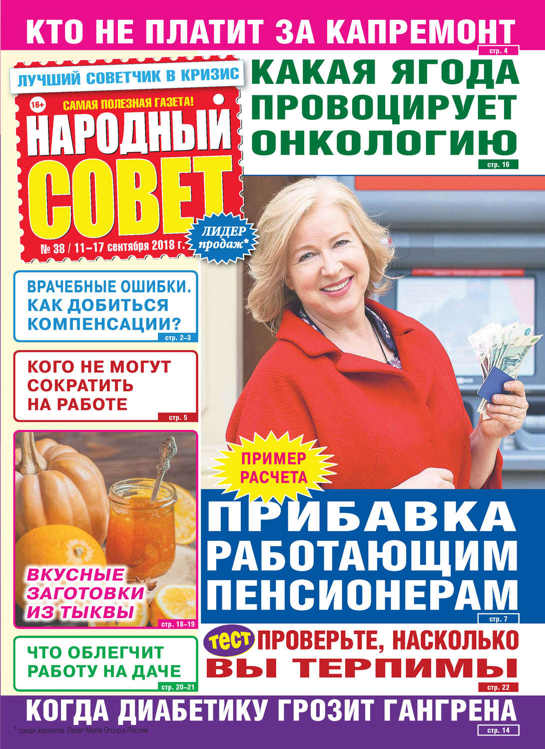 Обложка книги «Народный совет №38/2018»