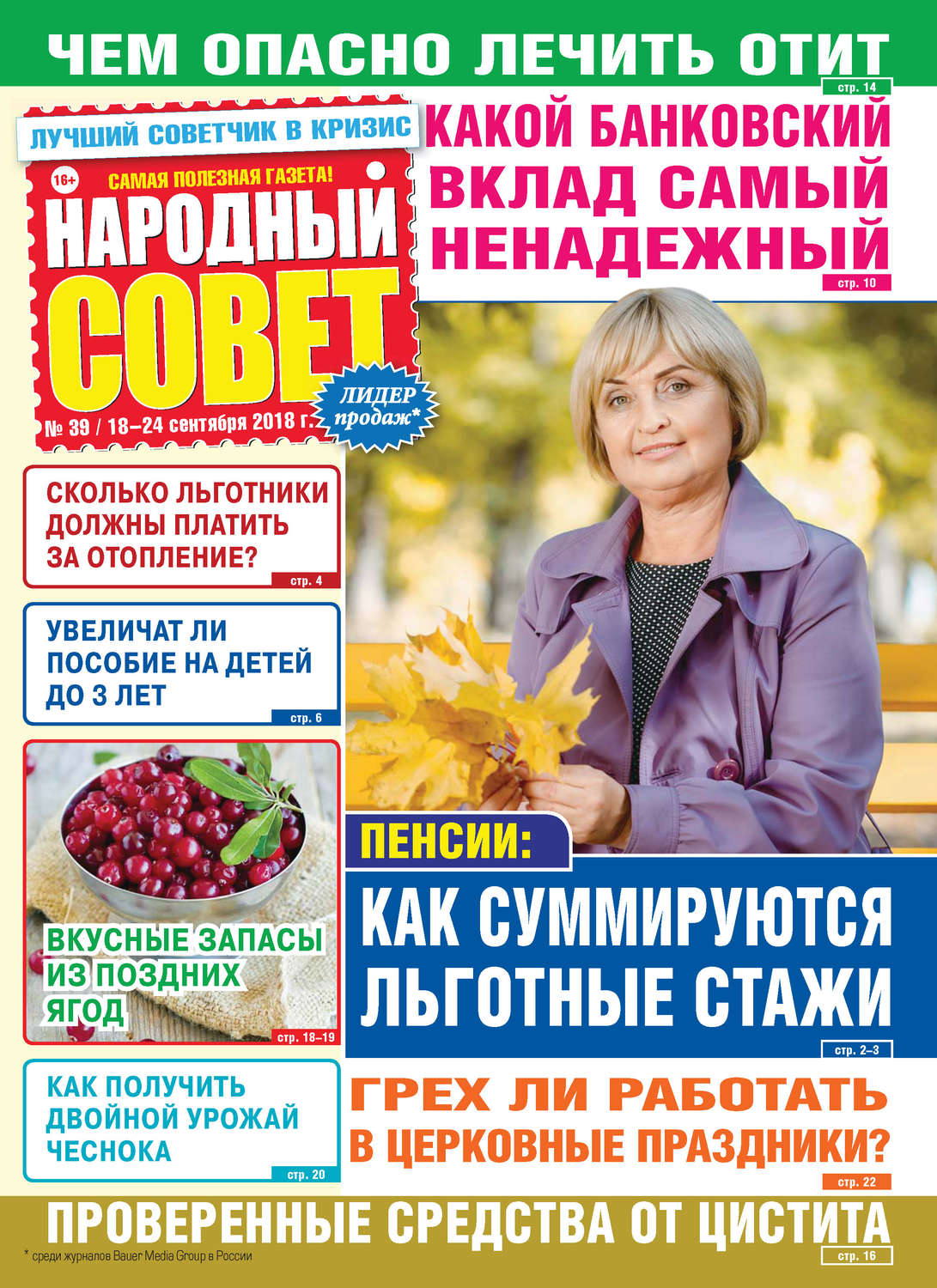 Обложка книги «Народный совет №39/2018»