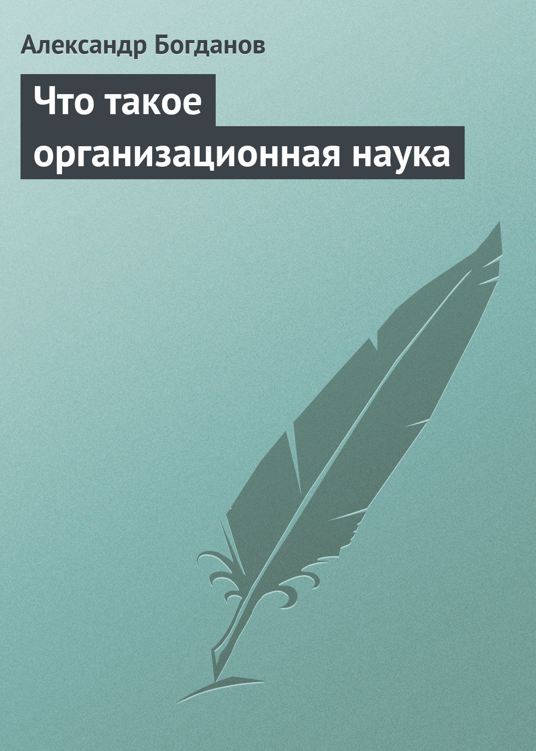Обложка книги «Что такое организационная наука»