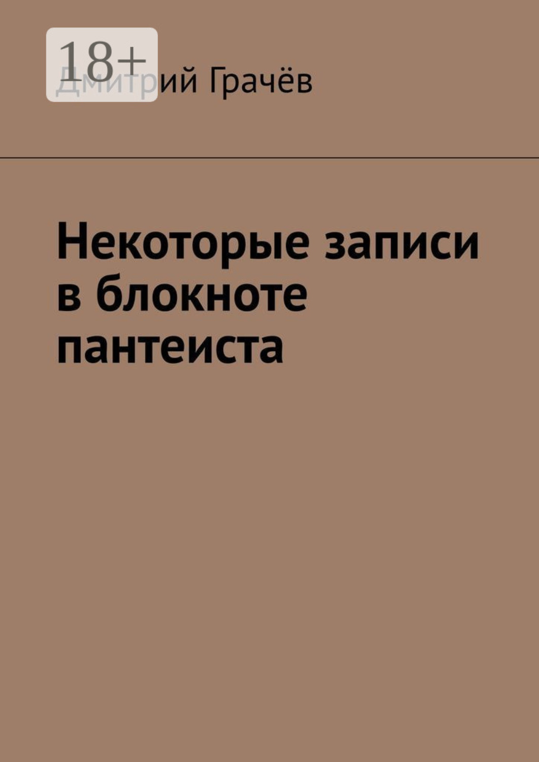 Обложка книги «Некоторые записи в блокноте пантеиста»