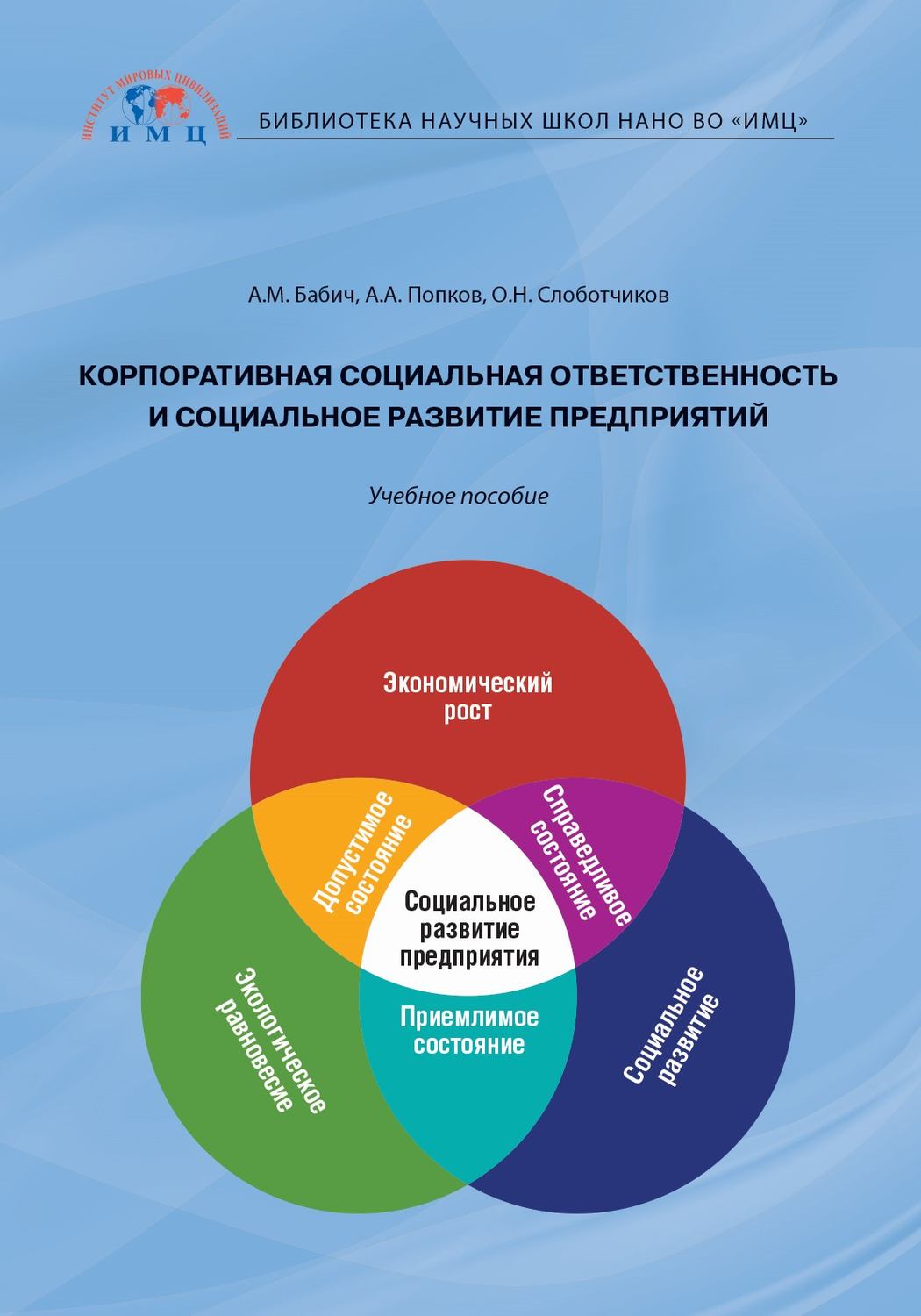 Обложка книги «Корпоративная социальная ответственность и социальное развитие предприятий»