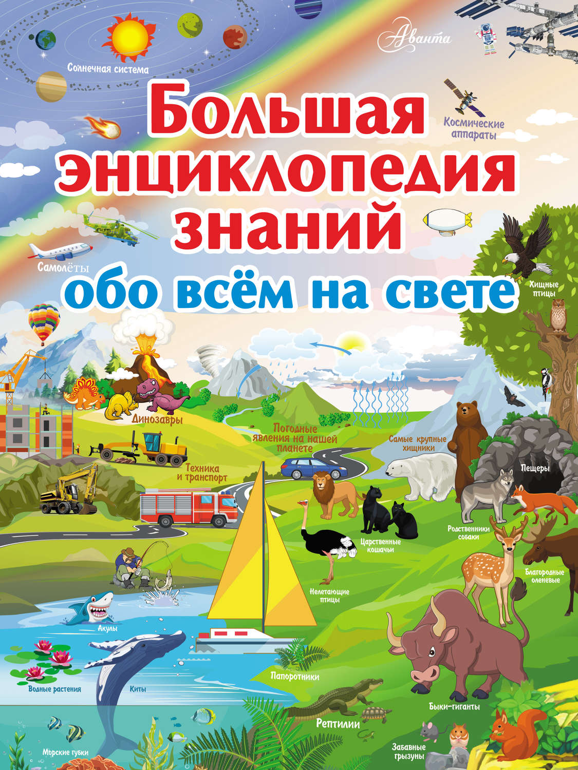 Обложка книги «Большая энциклопедия знаний обо всём на свете»