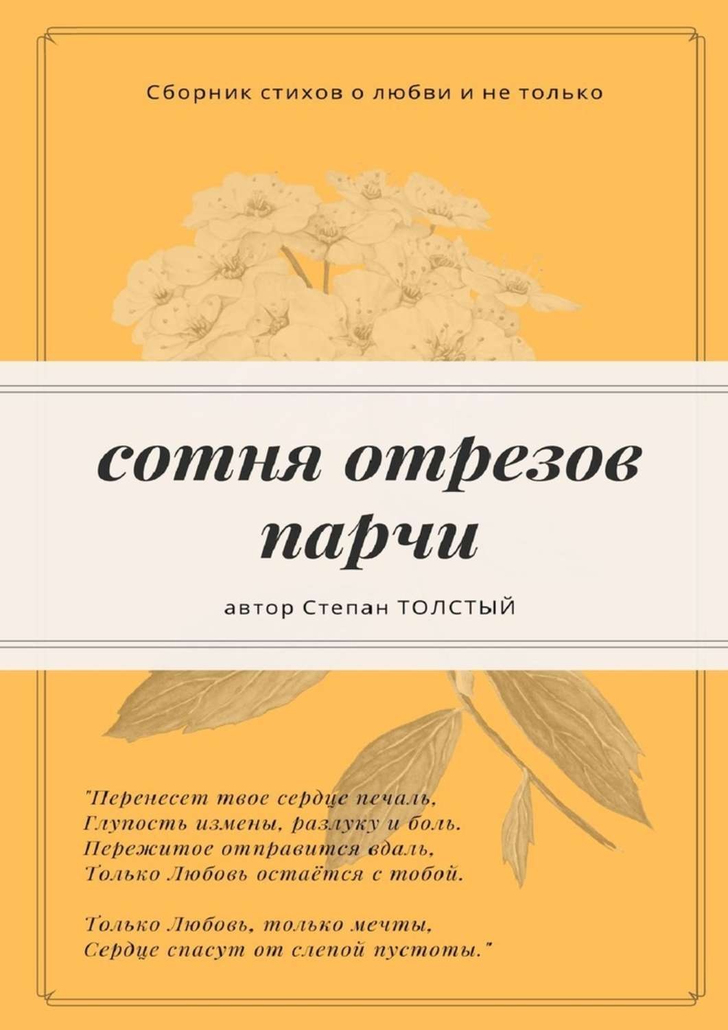 Обложка книги «Сотня отрезов парчи. Сборник стихов о любви и не только»