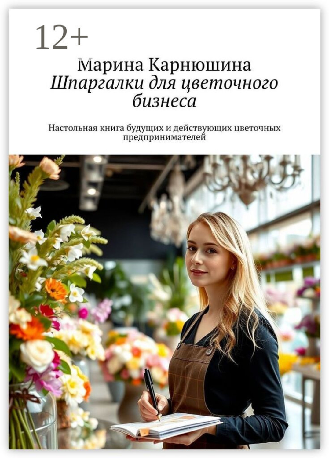 Обложка книги «Шпаргалки для цветочного бизнеса. Настольная книга будущих и действующих цветочных предпринимателей»