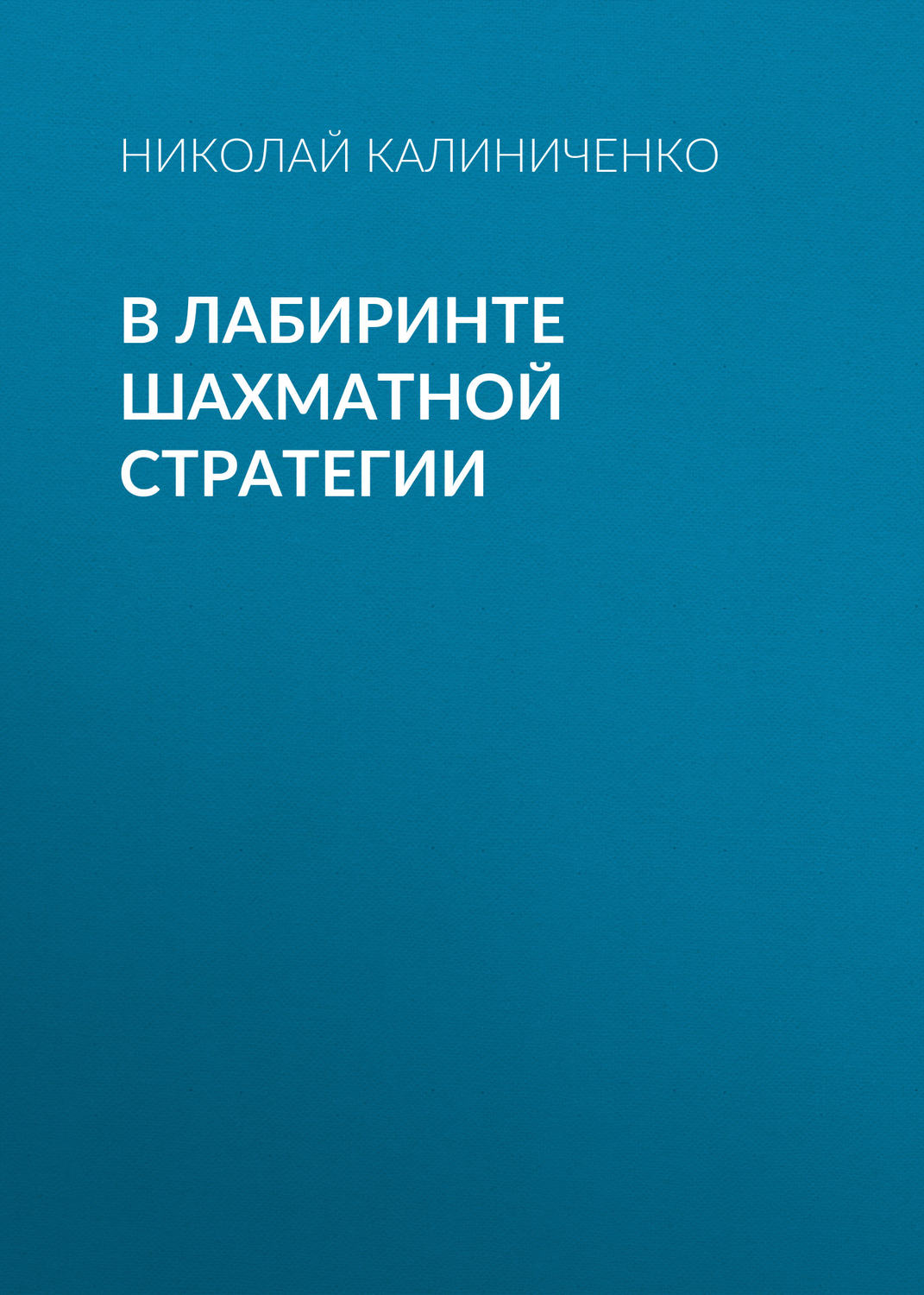 Обложка книги «В лабиринте шахматной стратегии»