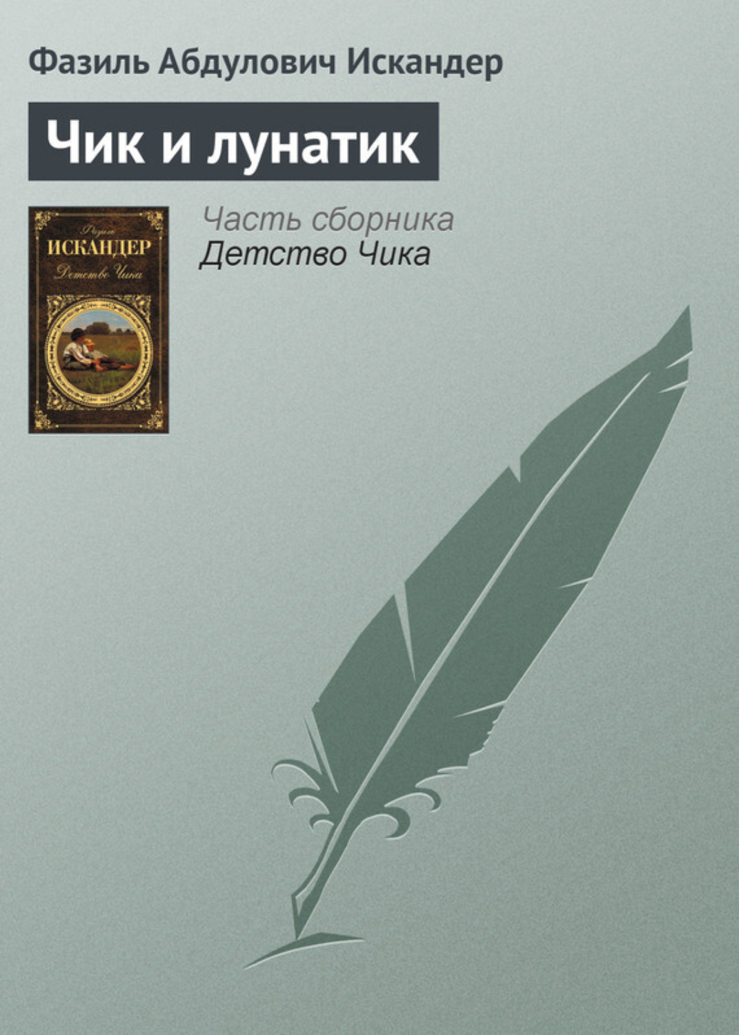 Обложка книги «Чик и лунатик»