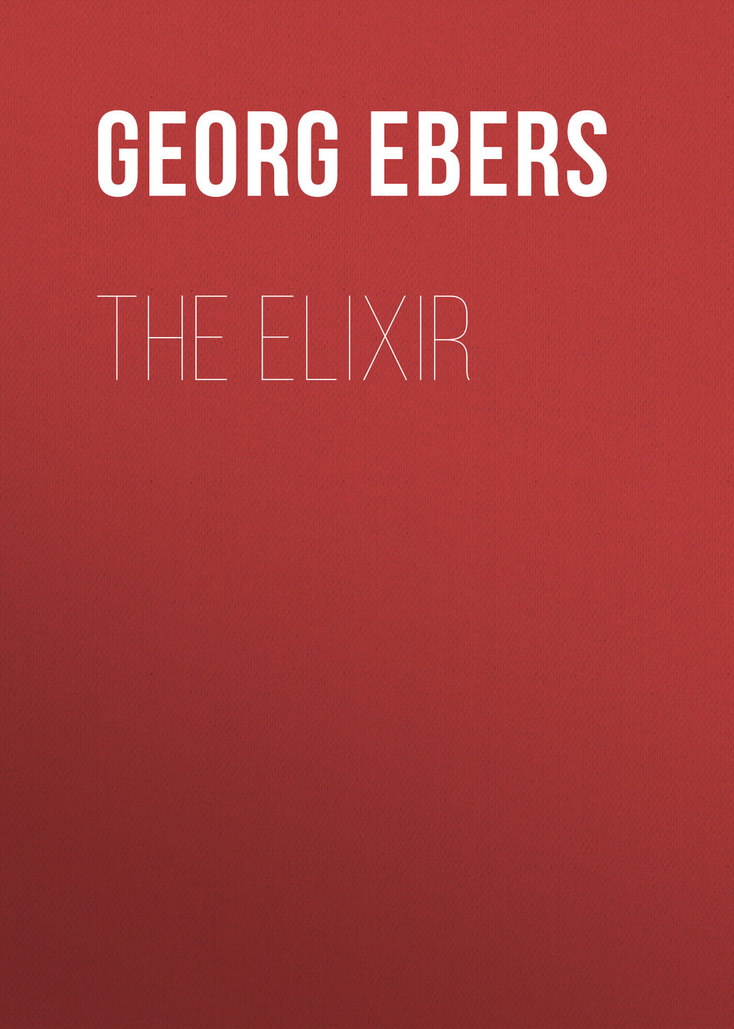 Обложка книги «The Elixir»