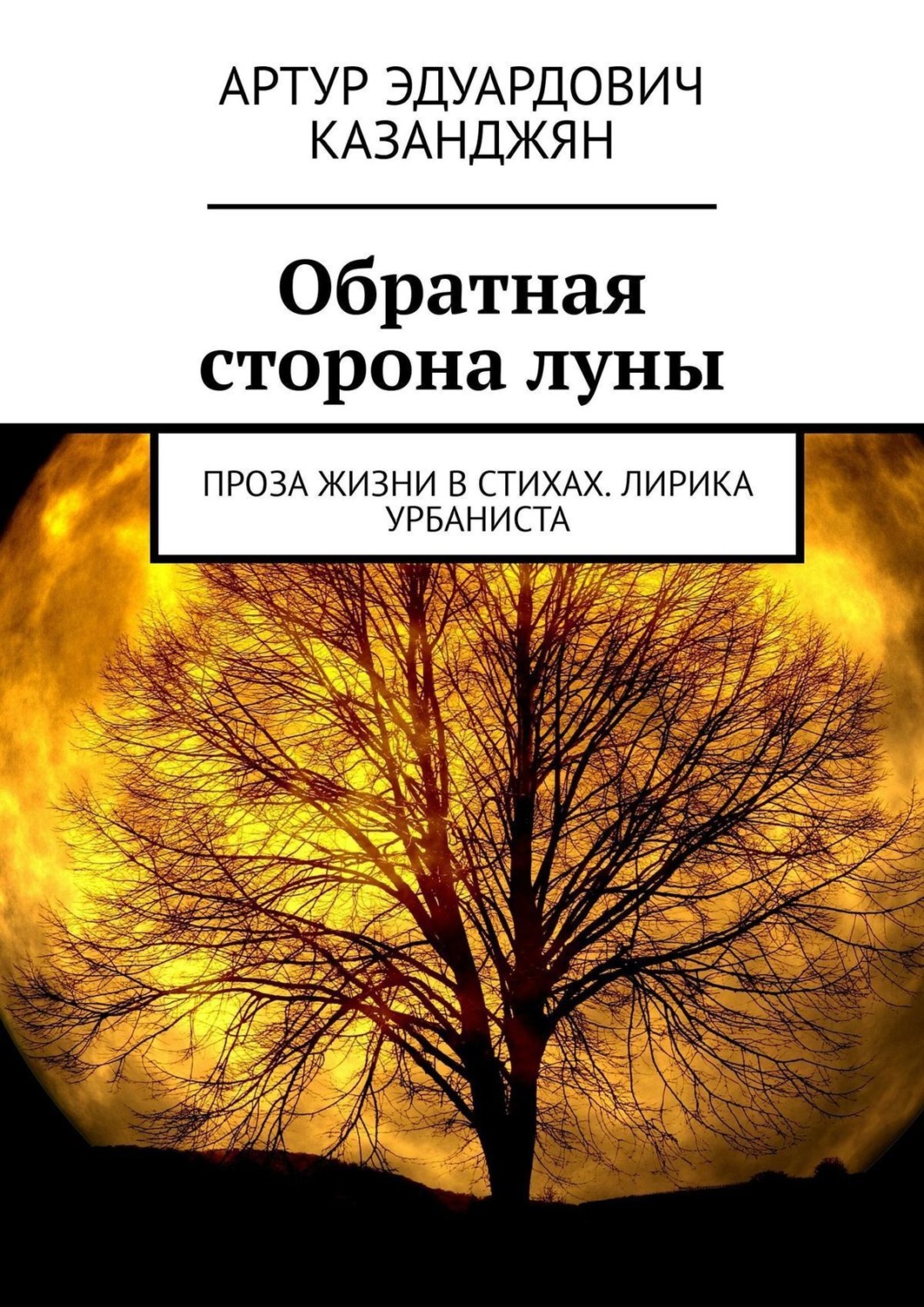 Обложка книги «Обратная сторона луны. Проза жизни в стихах. Лирика урбаниста»