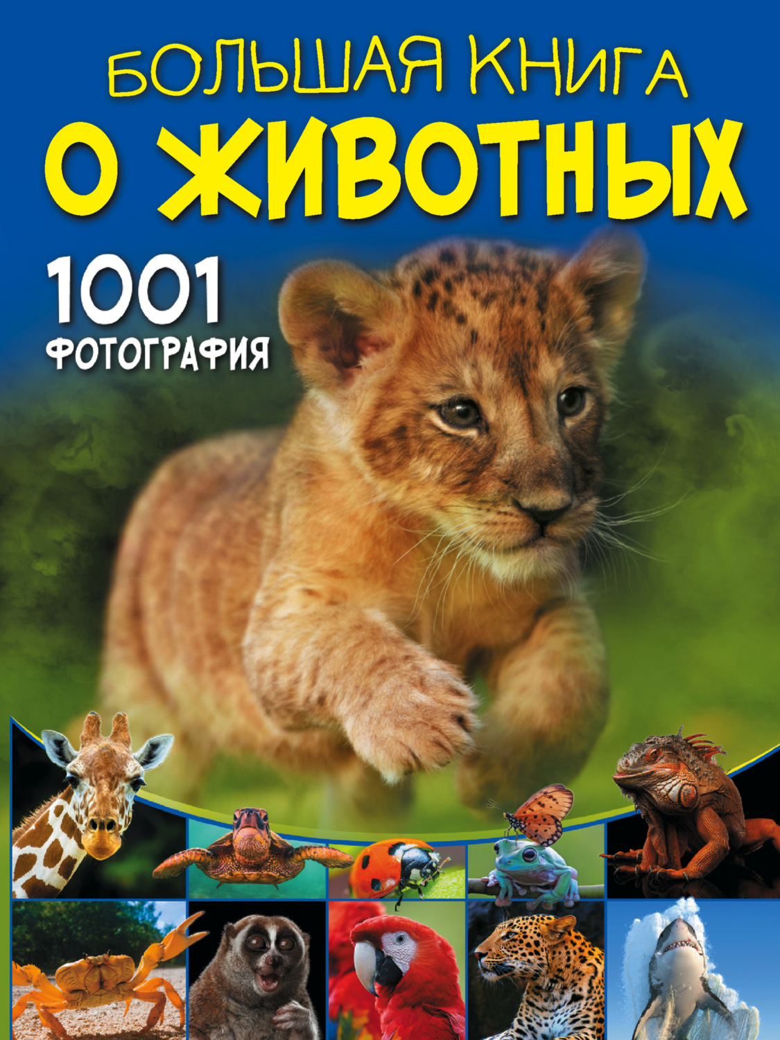 Обложка книги «Большая книга о животных. 1001 фотография»