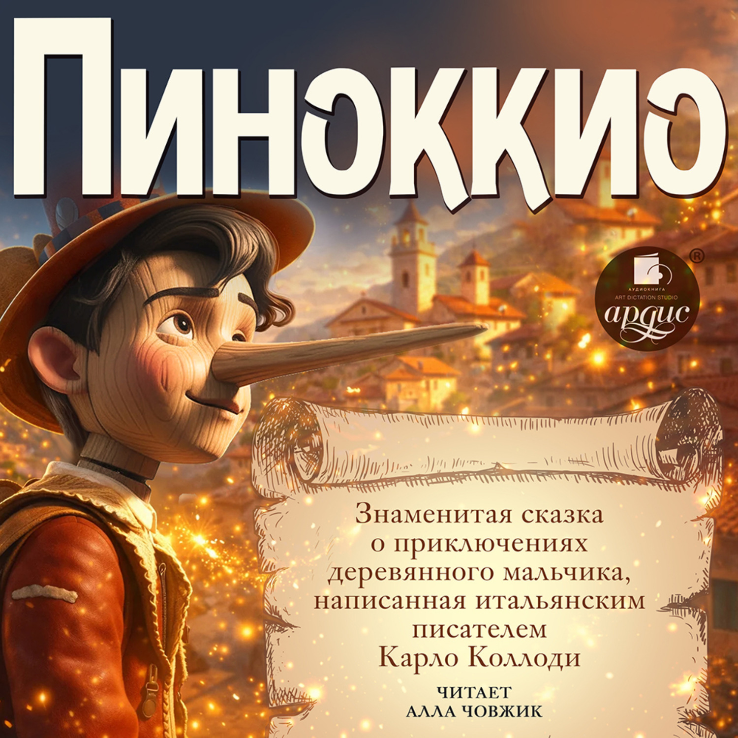 Обложка книги «Пиноккио. Приключения деревянного человечка»