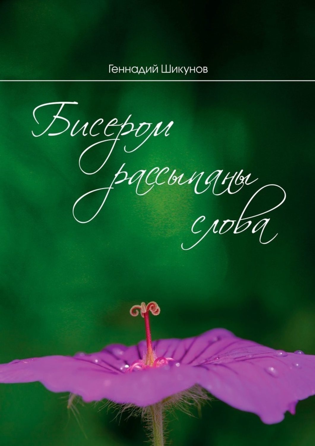 Обложка книги «Бисером рассыпаны слова. Сборник миниатюр и лирических стихотворений»