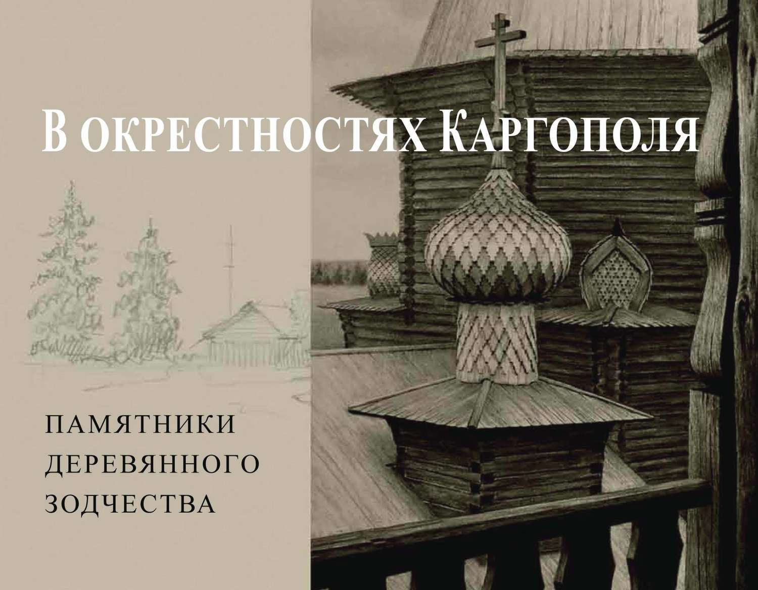 Обложка книги «В окрестностях Каргополя. Памятники деревянного зодчества»