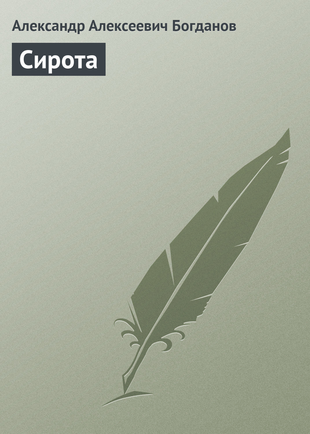 Обложка книги «Сирота»
