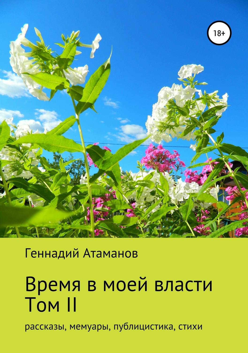 Обложка книги «Время в моей власти. Том II: рассказы, мемуары, публицистика, стихи»