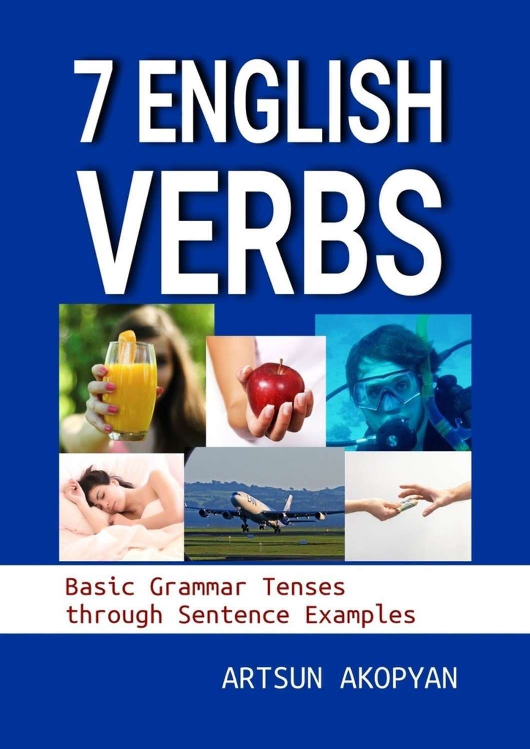 Обложка книги «7 English Verbs. Basic Grammar Tenses through Sentence Examples»