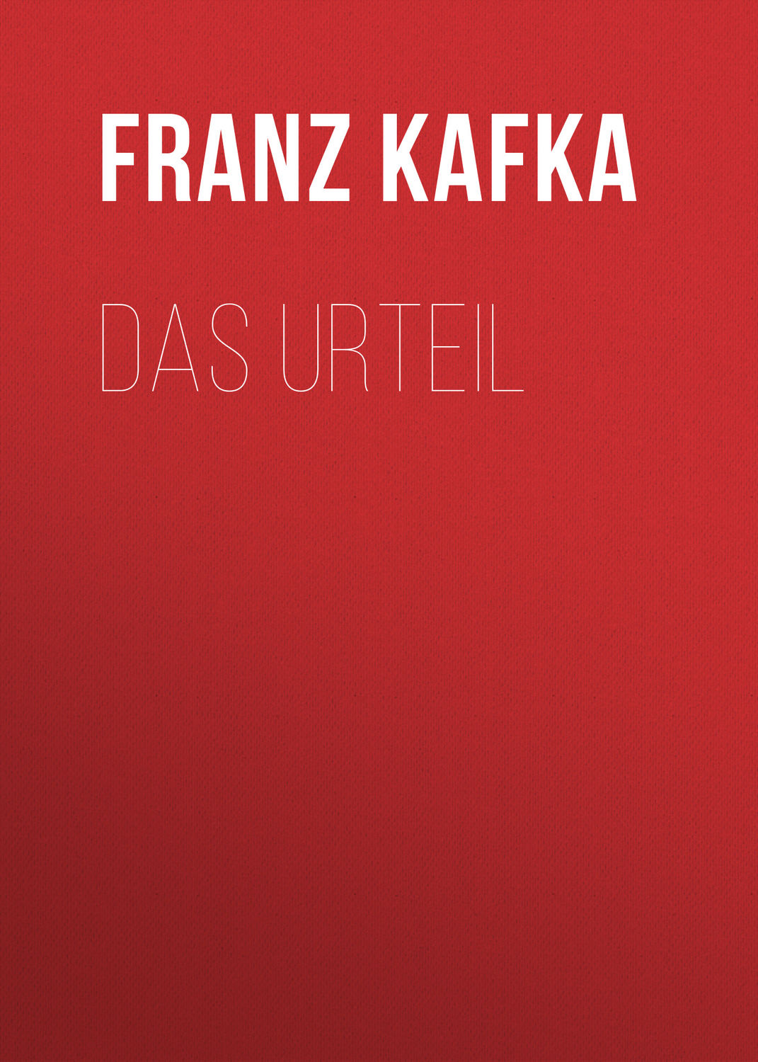 Обложка книги «Das Urteil»