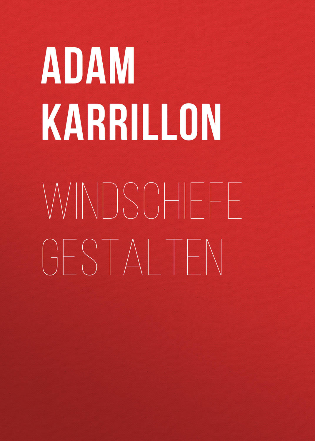 Обложка книги «Windschiefe Gestalten»