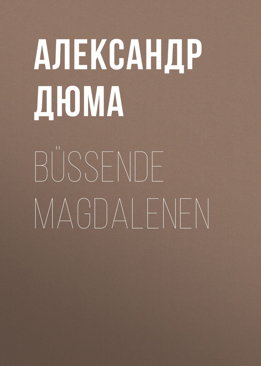 Обложка книги «Büßende Magdalenen»