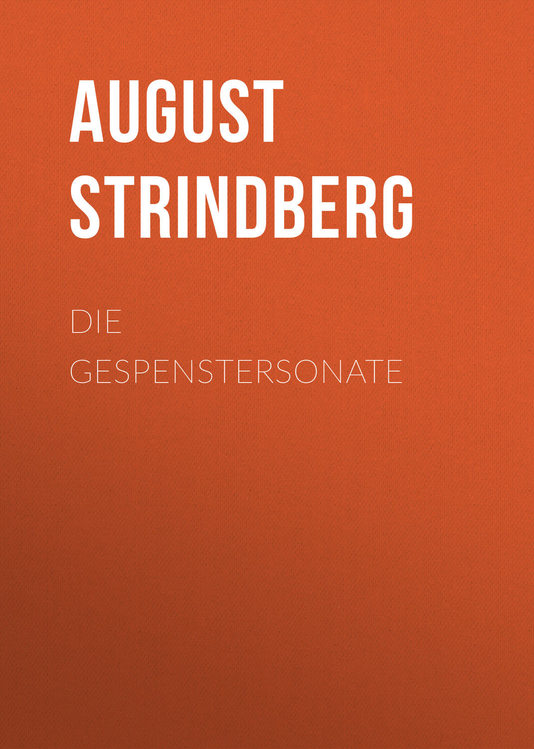Обложка книги «Die Gespenstersonate»