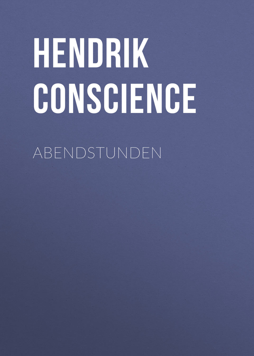 Обложка книги «Abendstunden»