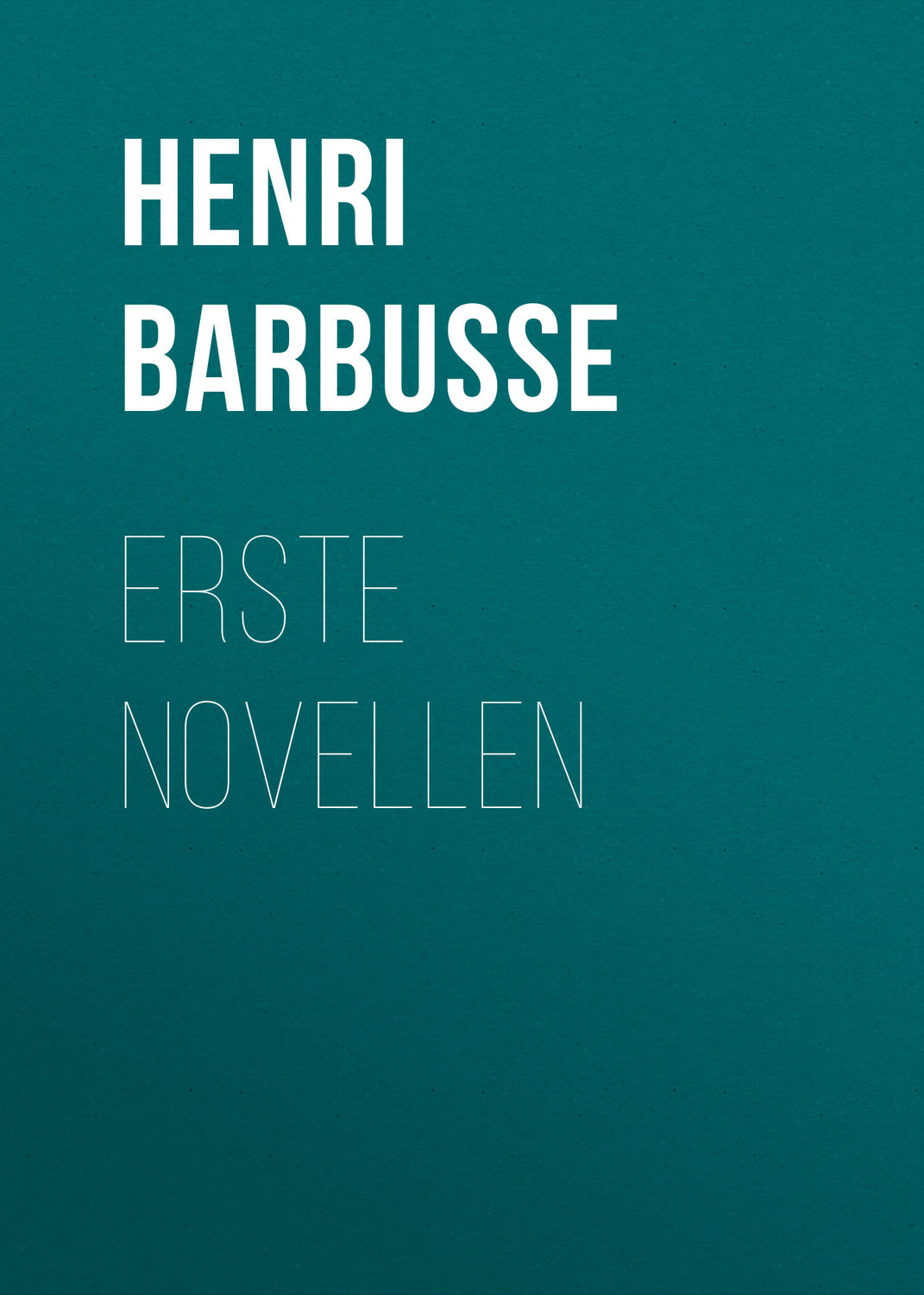Обложка книги «Erste Novellen»