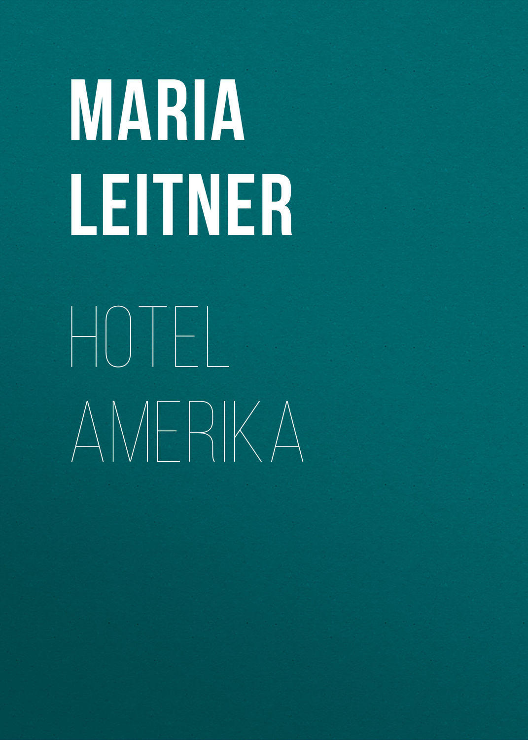 Обложка книги «Hotel Amerika»
