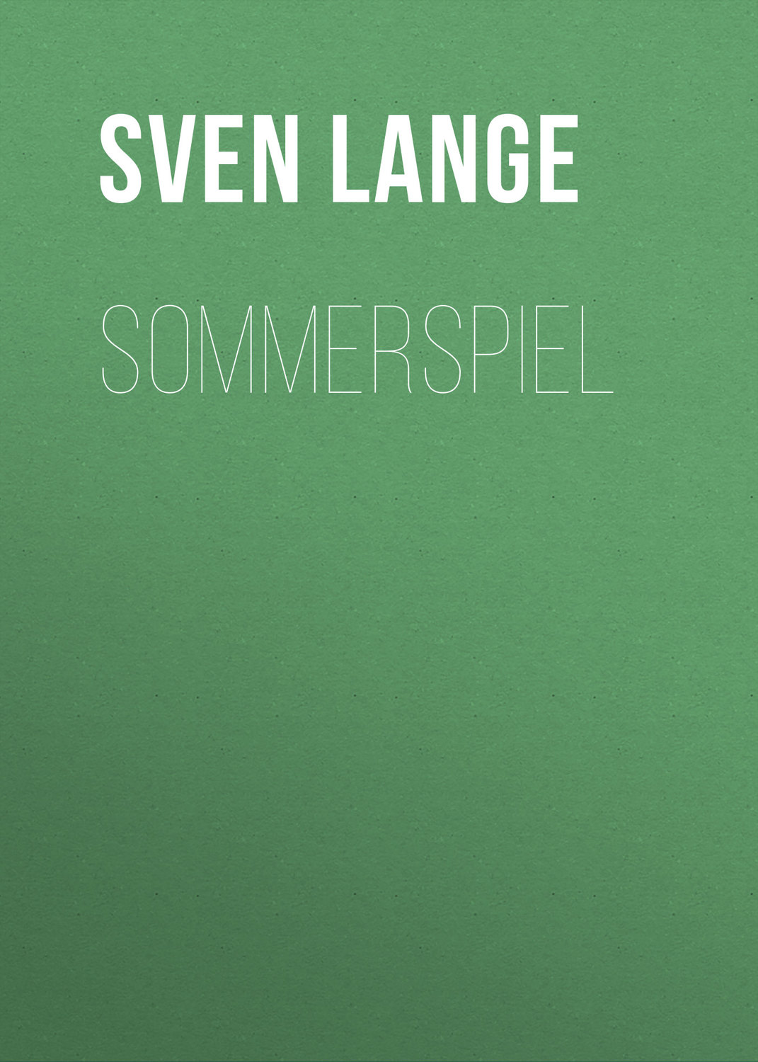 Обложка книги «Sommerspiel»