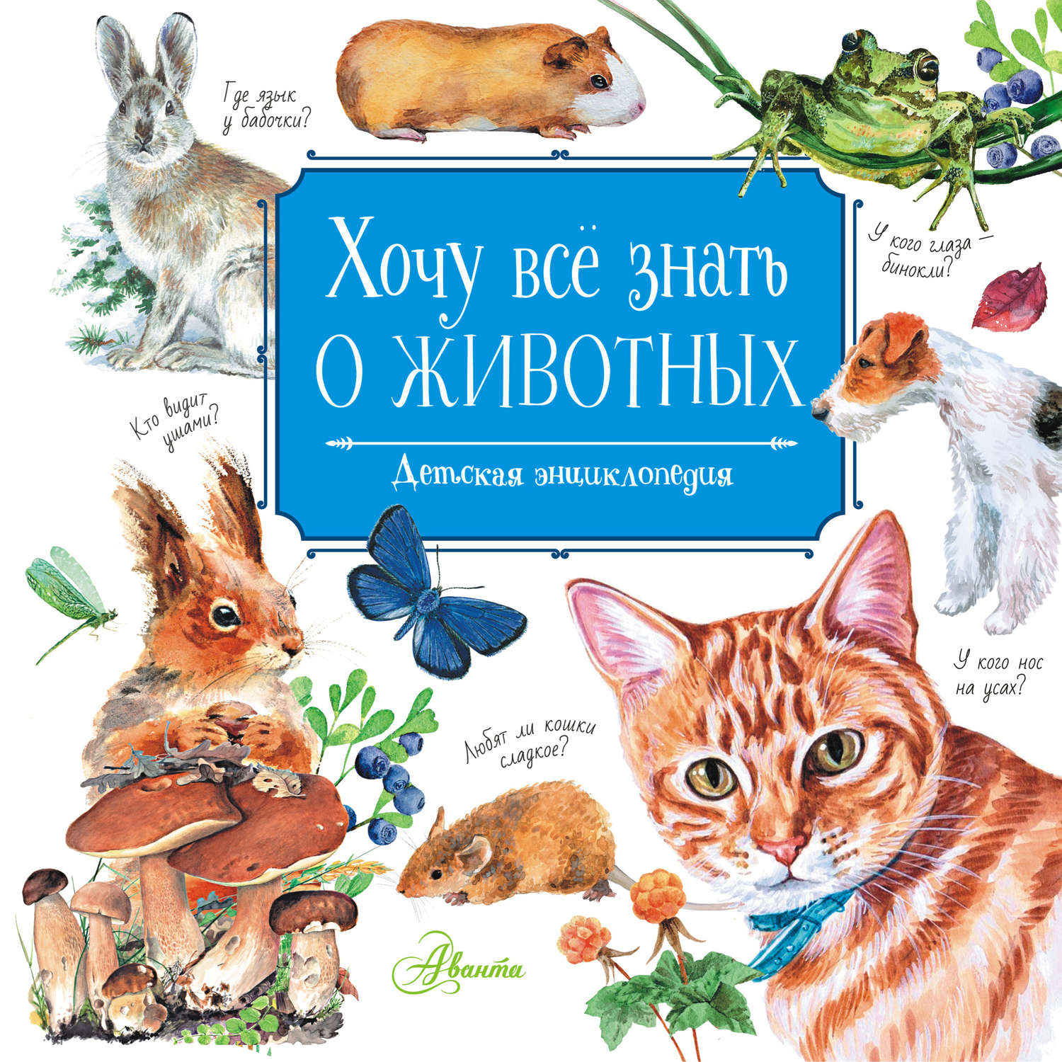 Обложка книги «Хочу всё знать о животных»