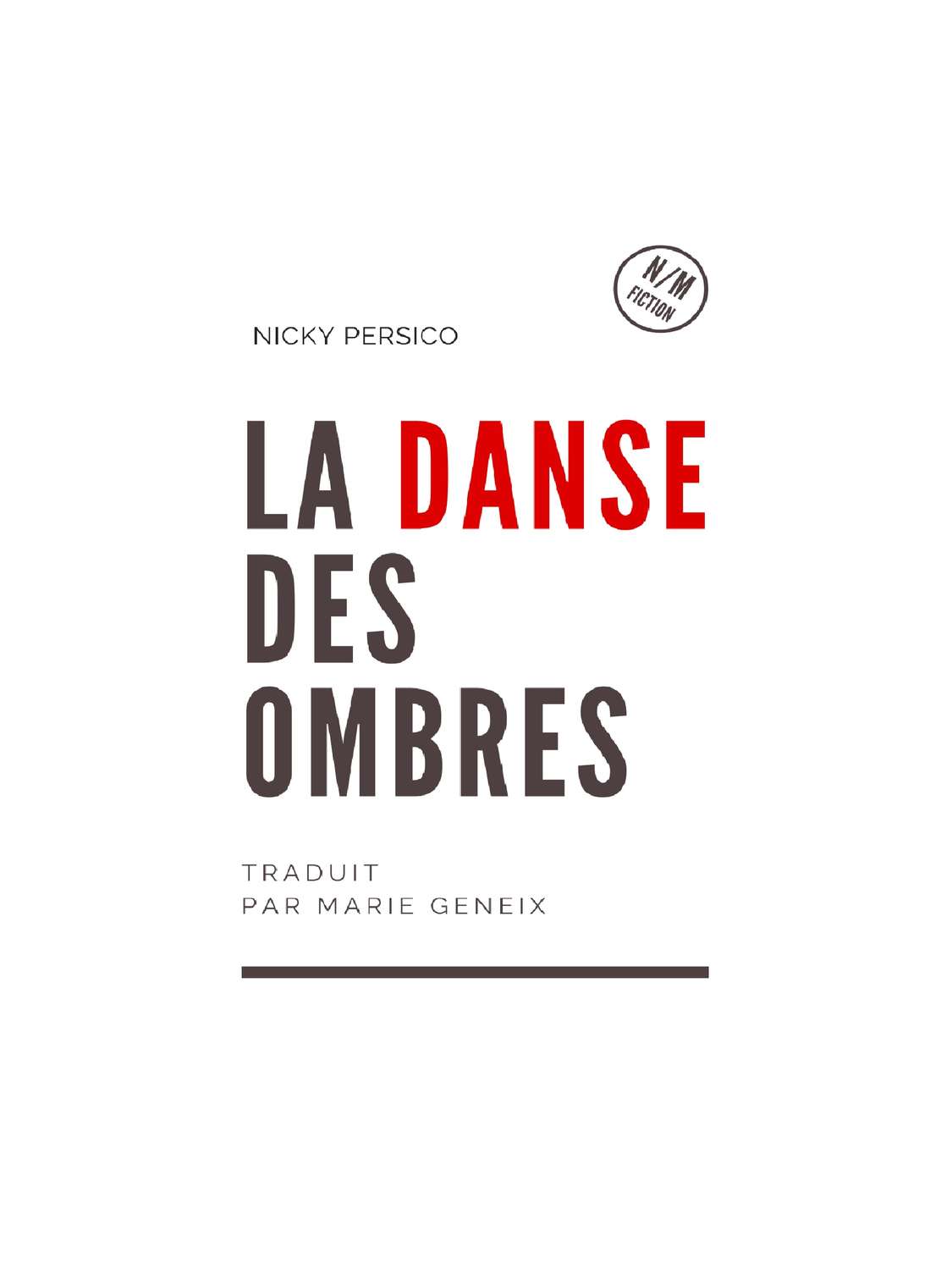 Обложка книги «La Danse Des Ombres»