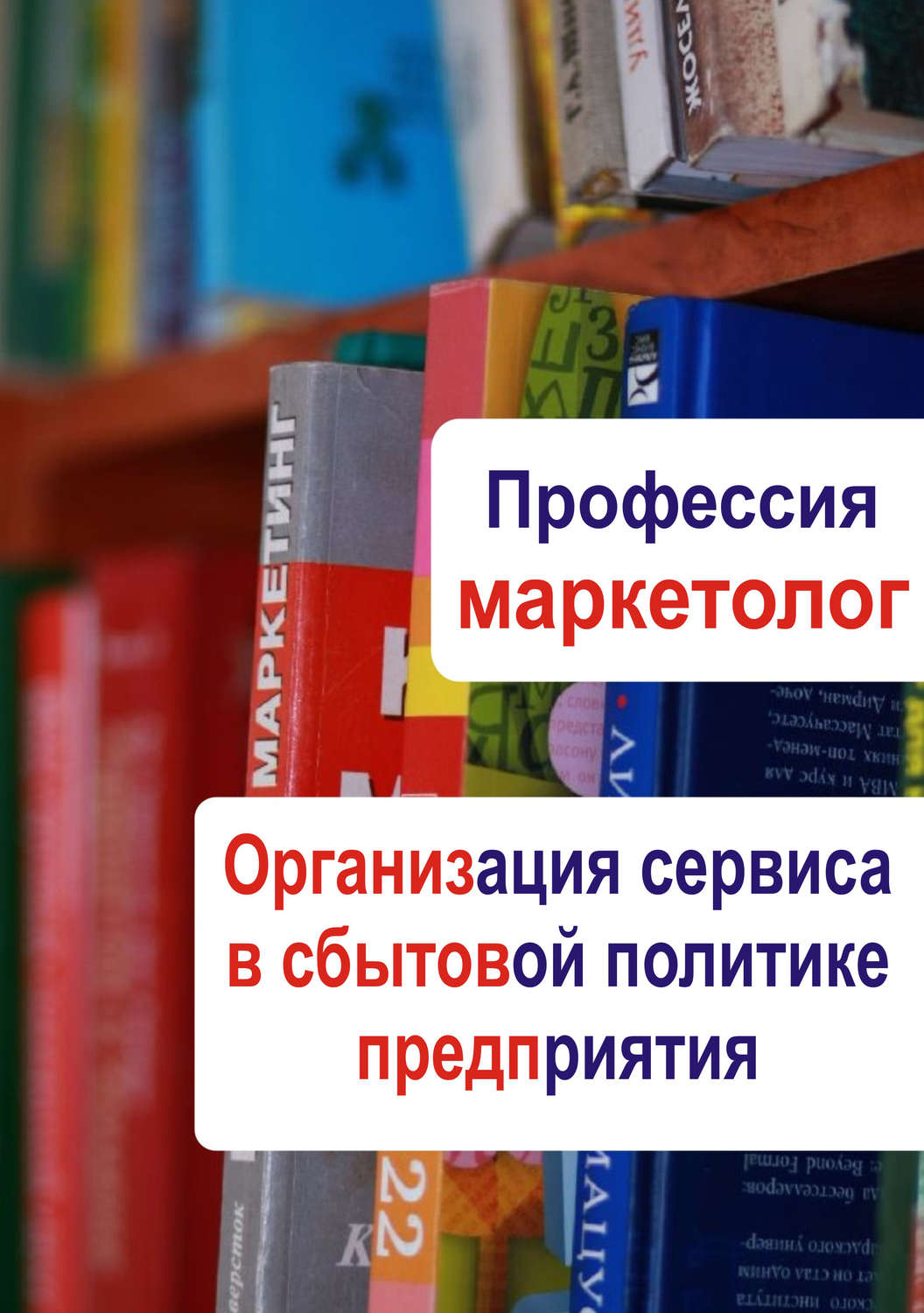 Обложка книги «Организация сервиса в сбытовой политике предприятия»