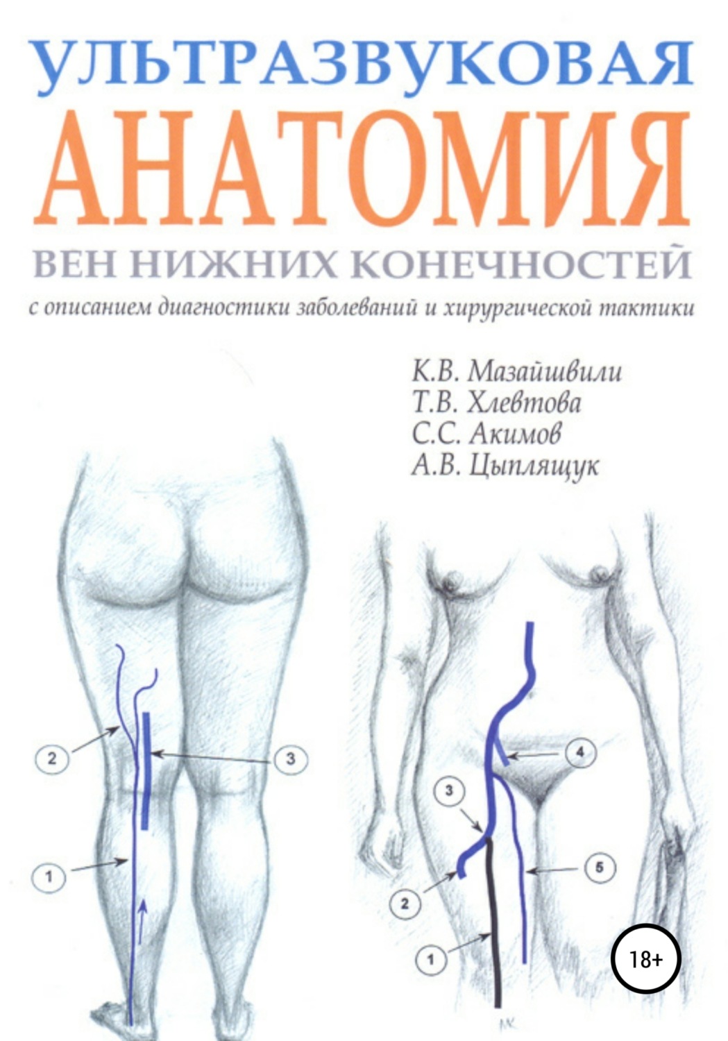 Обложка книги «Ультразвуковая анатомия вен нижних конечностей»